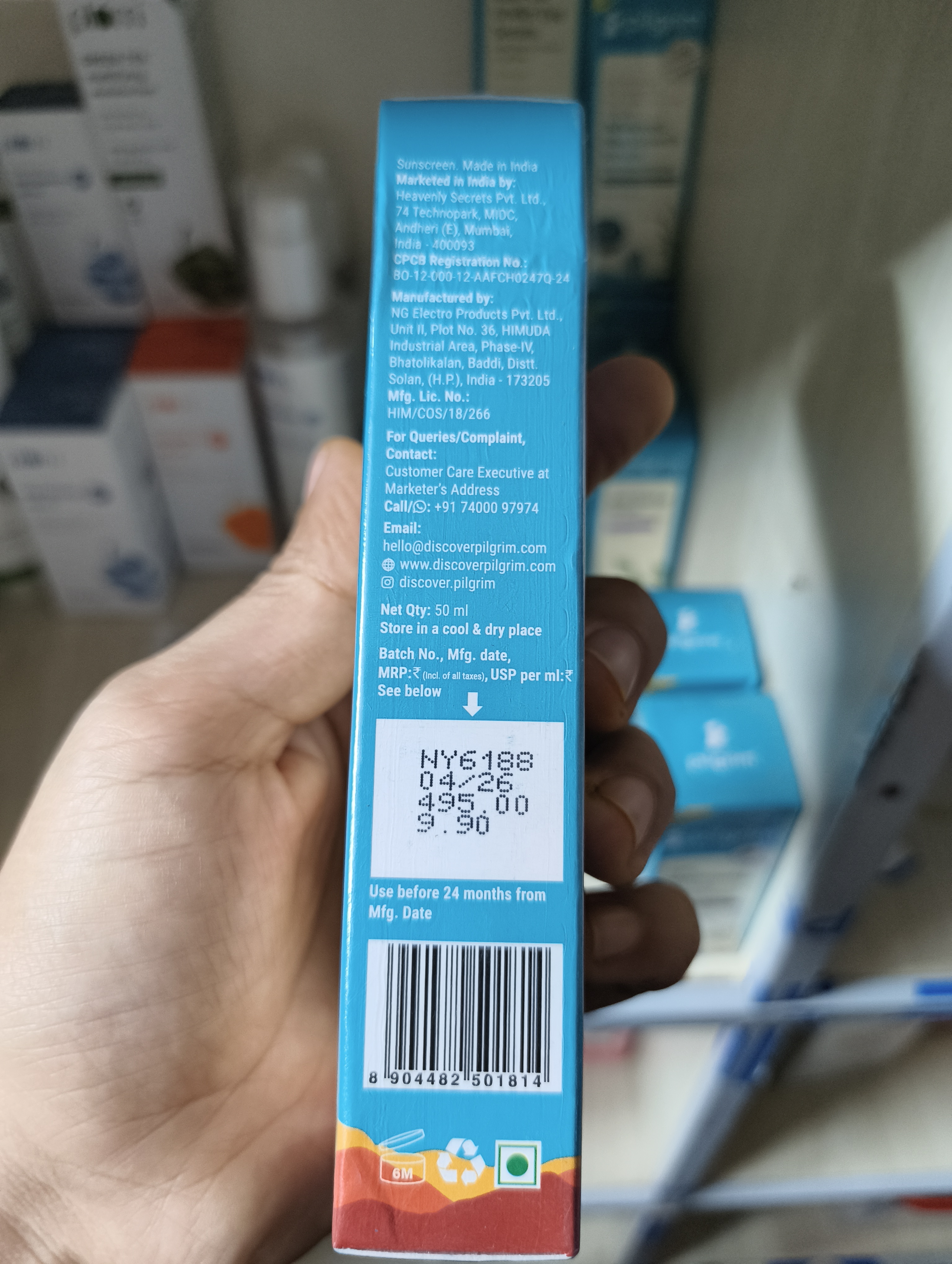 Pilgrim Brightening Serum Sunscreen SPF 50+ PA++++ 50ml_img_2