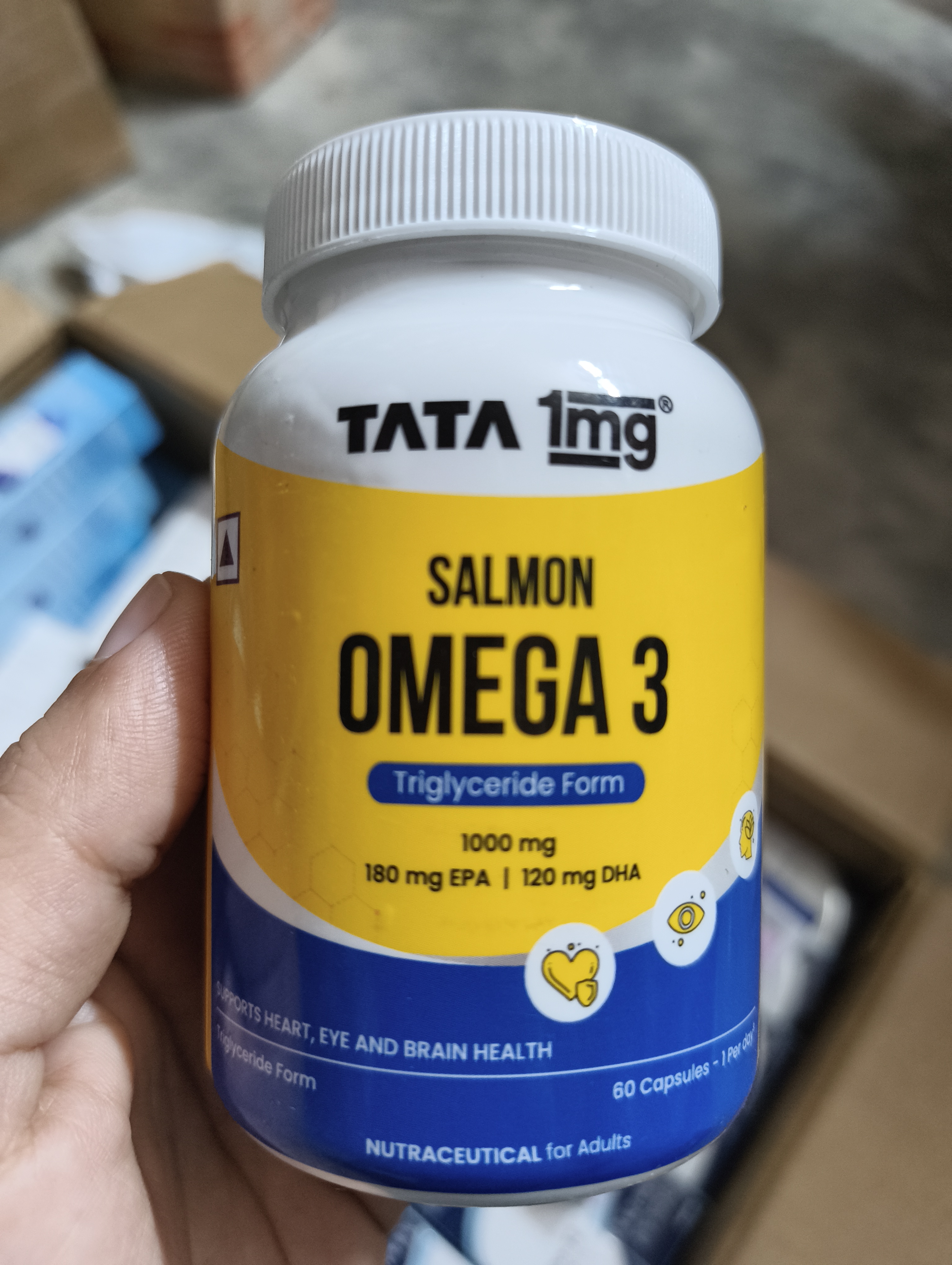Tata 1mg Salmon Omega 3 Triglyceride Form 60's_img_1