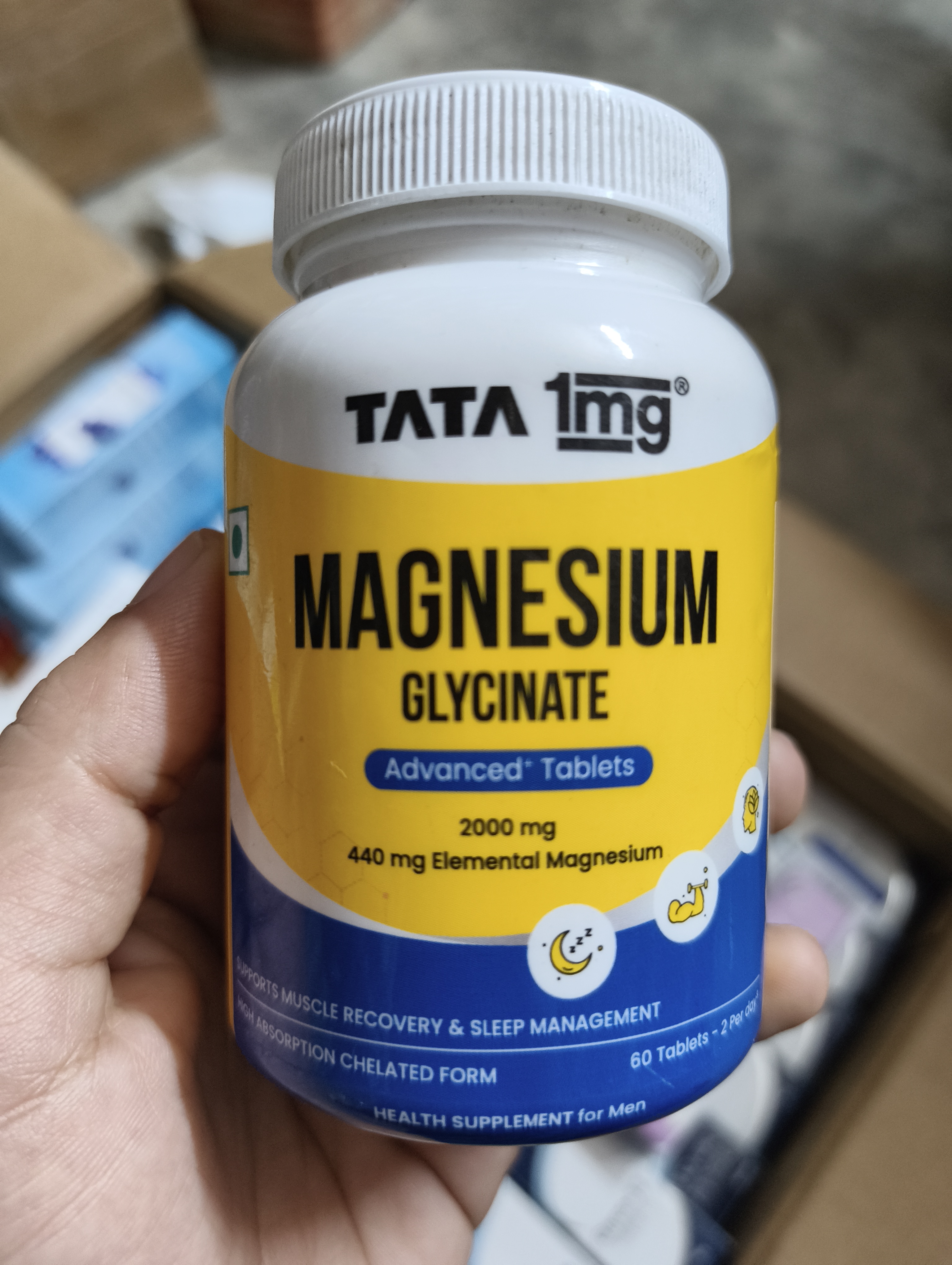 Tata 1mg Magnesium Glycinate Tab 60's_img_1