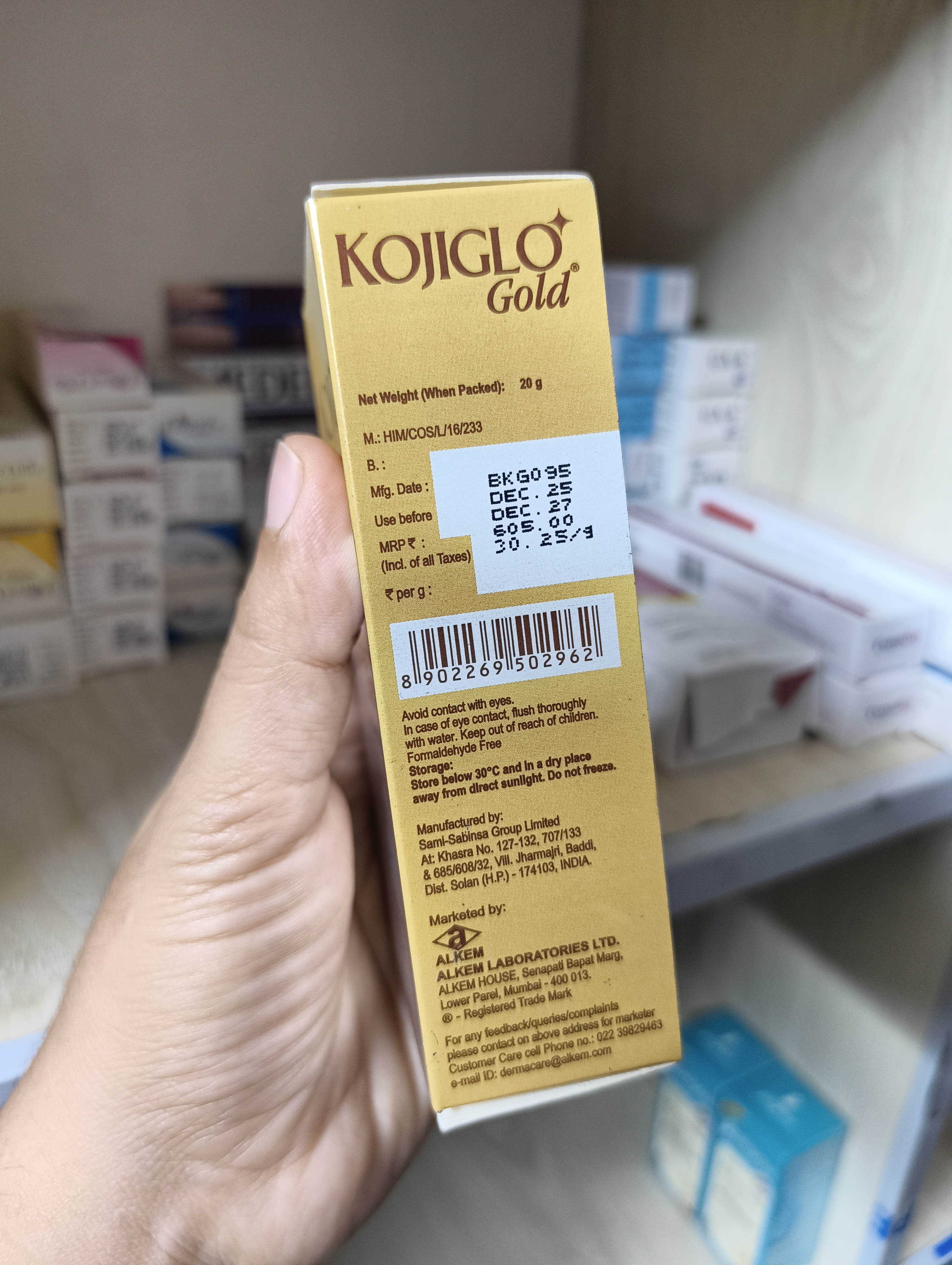 Kojiglo Gold Skin Lightening Cream - 20g_img_2
