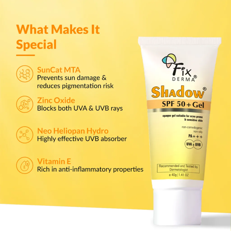 Fixderma Shadow Sunscreen Spf 50+ Gel 40g