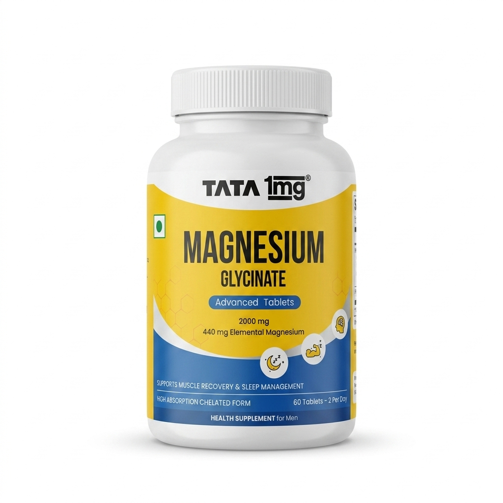 Tata 1mg Magnesium Glycinate Tab 60's_img_0