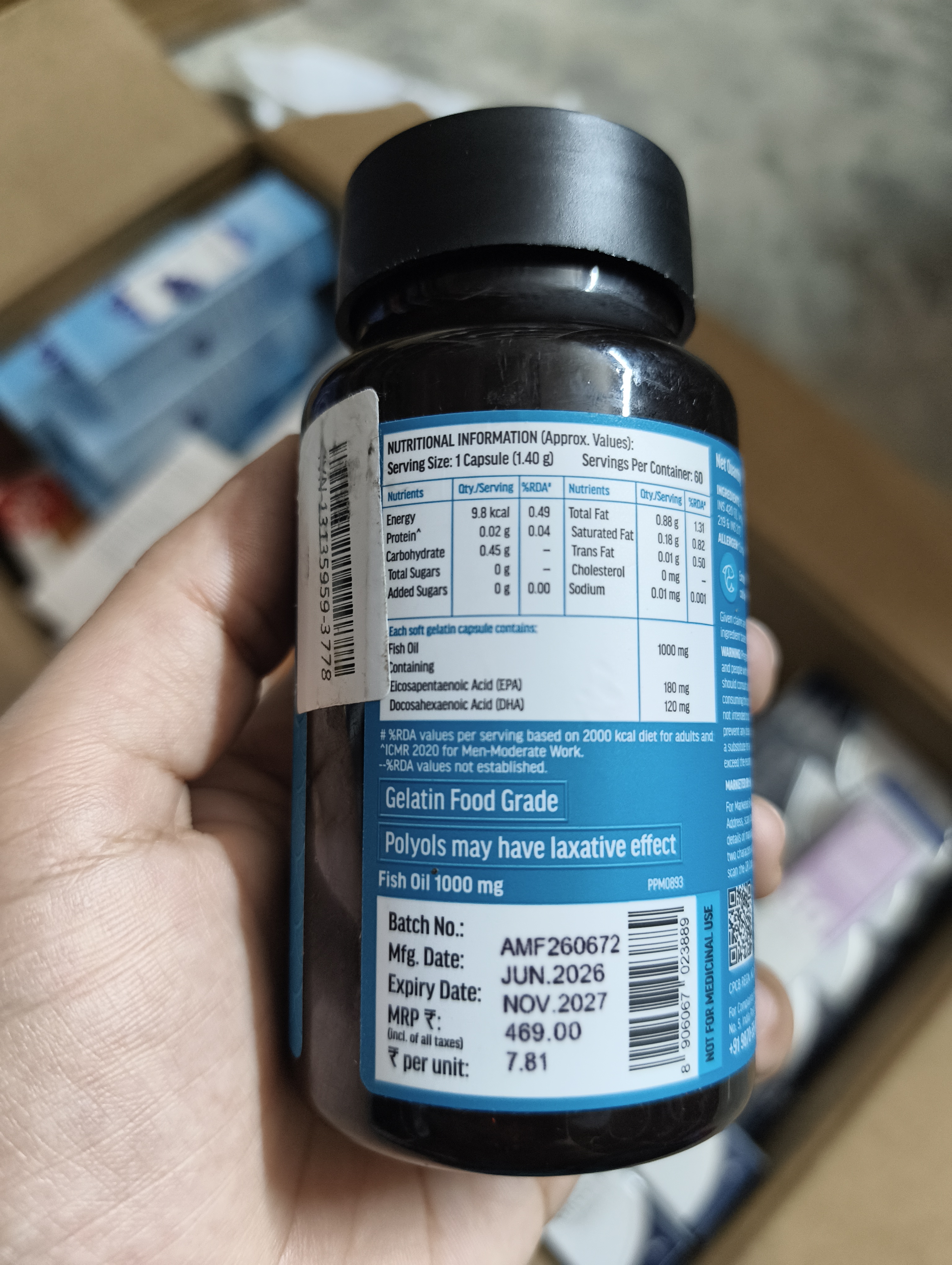 hk vitals Fish Oil with 180mg EPA and 120mg DHA Cap 60'S_img_2