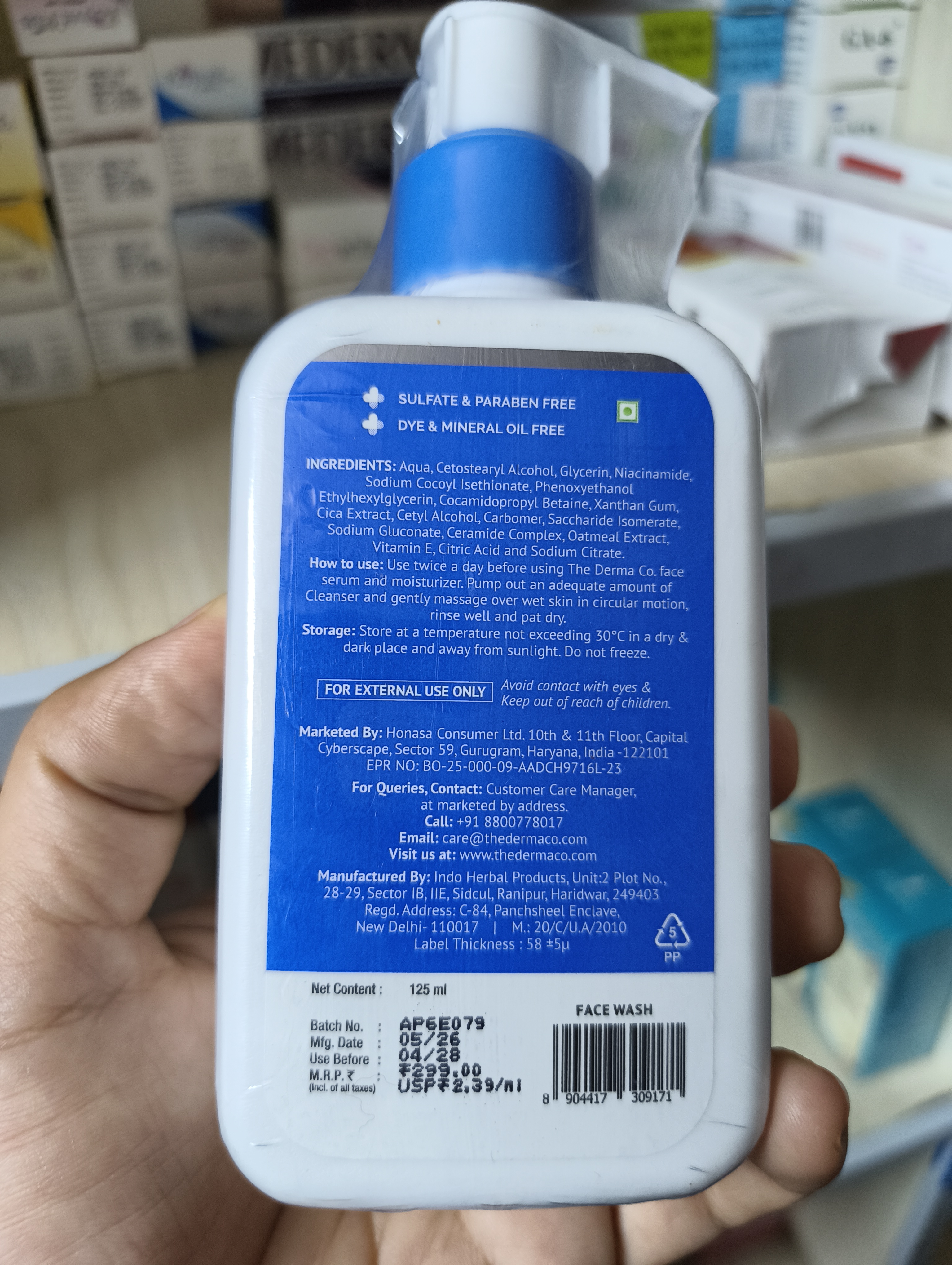 Derma Co 2% Niacinamide Gentle Skin Cleanser 125ml_img_2