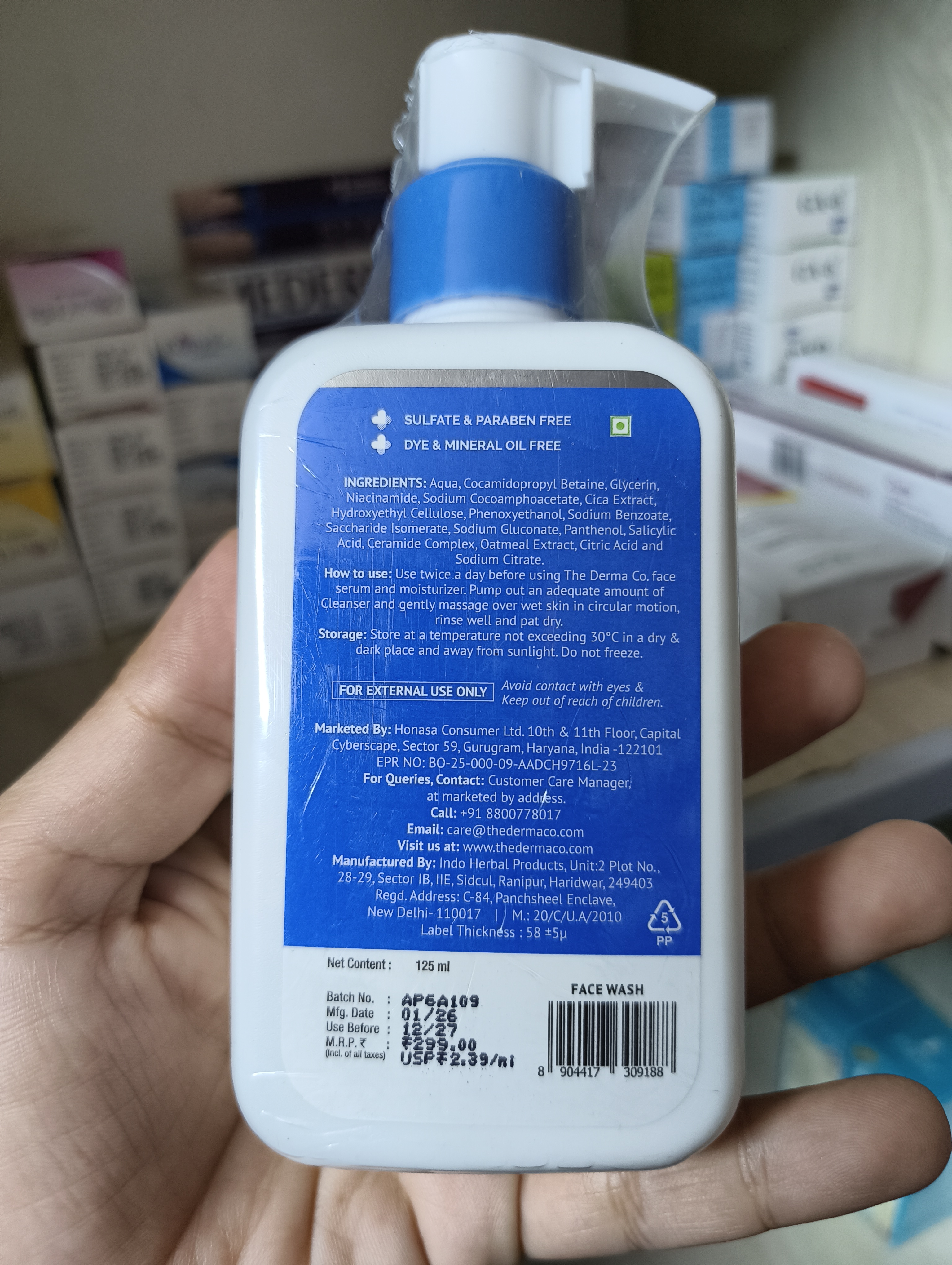 Derma Co 2% Niacinamide Oily-Skin Cleanser 125ml_img_2