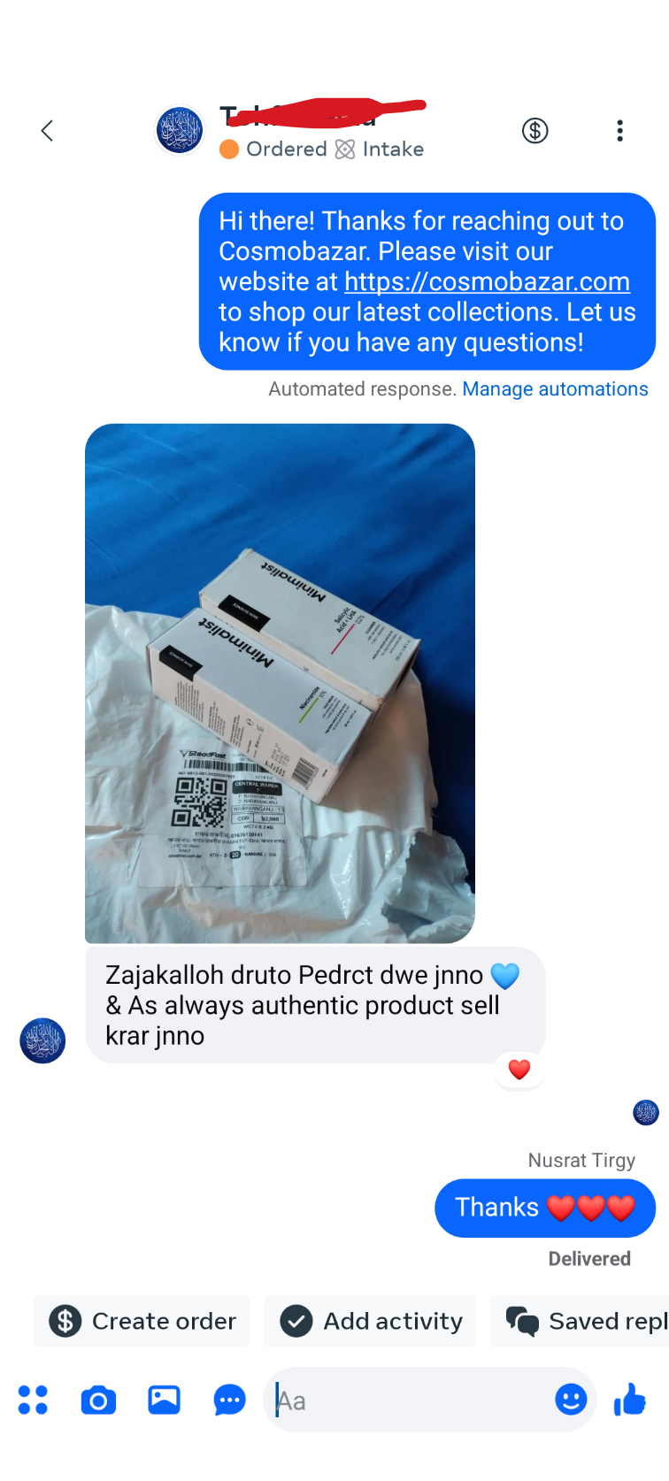 Customer review