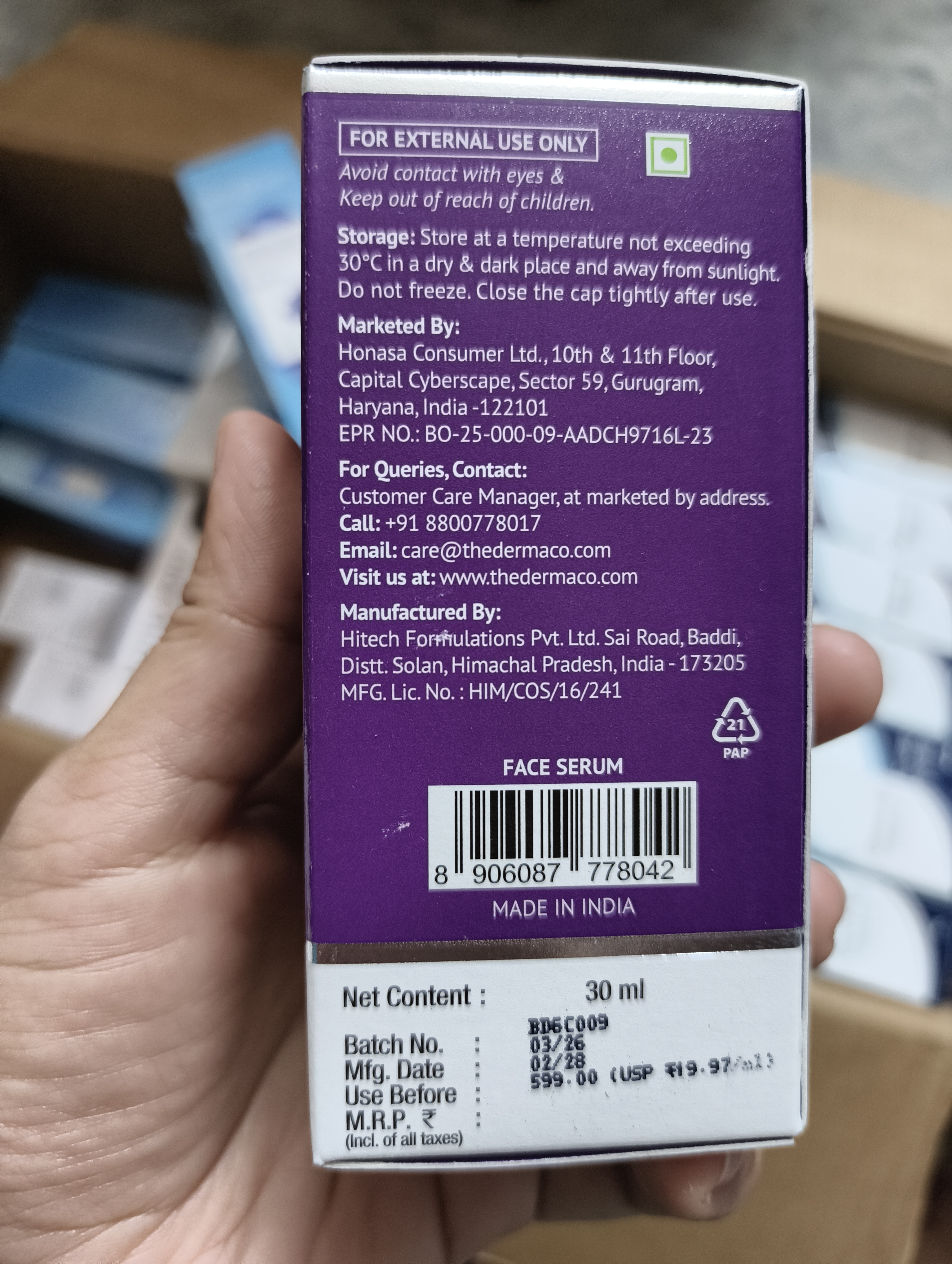 Derma Co Pore Minimizing Face Serum 30ml_img_2