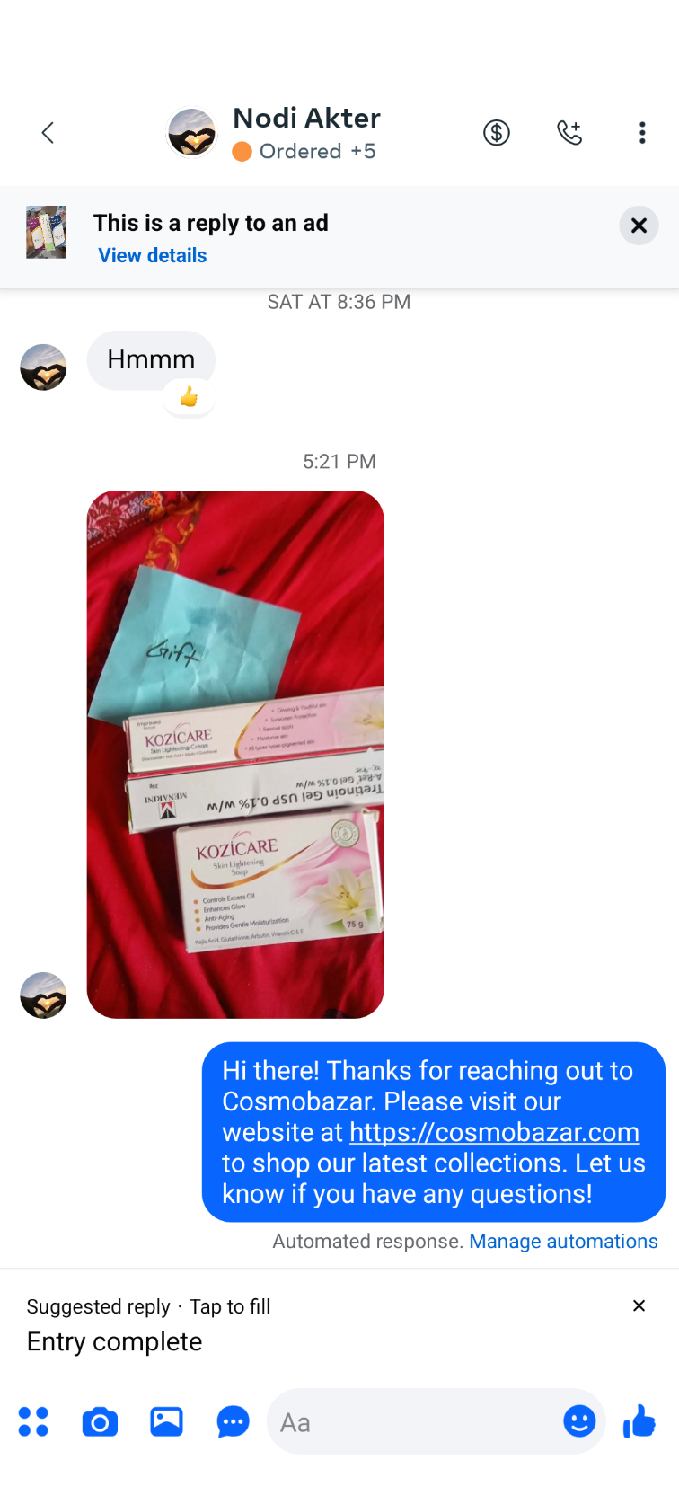 Customer review