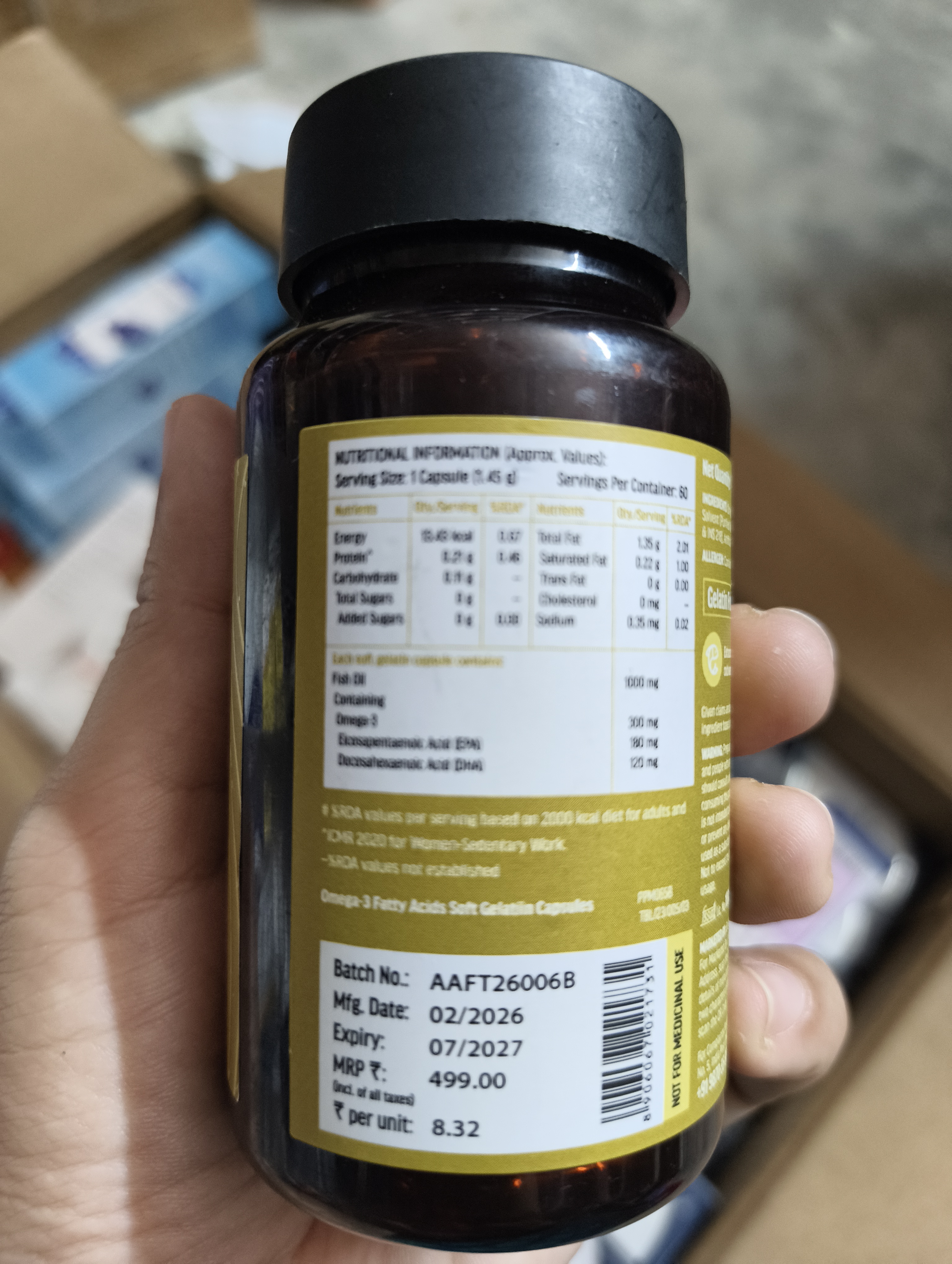 hk vitals Omega-3 Fatty Acid Capsules 60's_img_2
