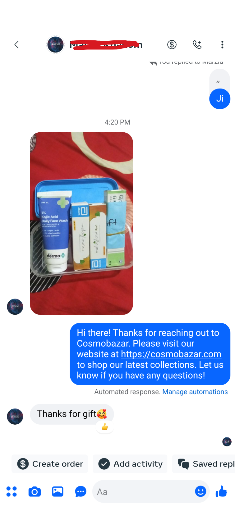 Customer review