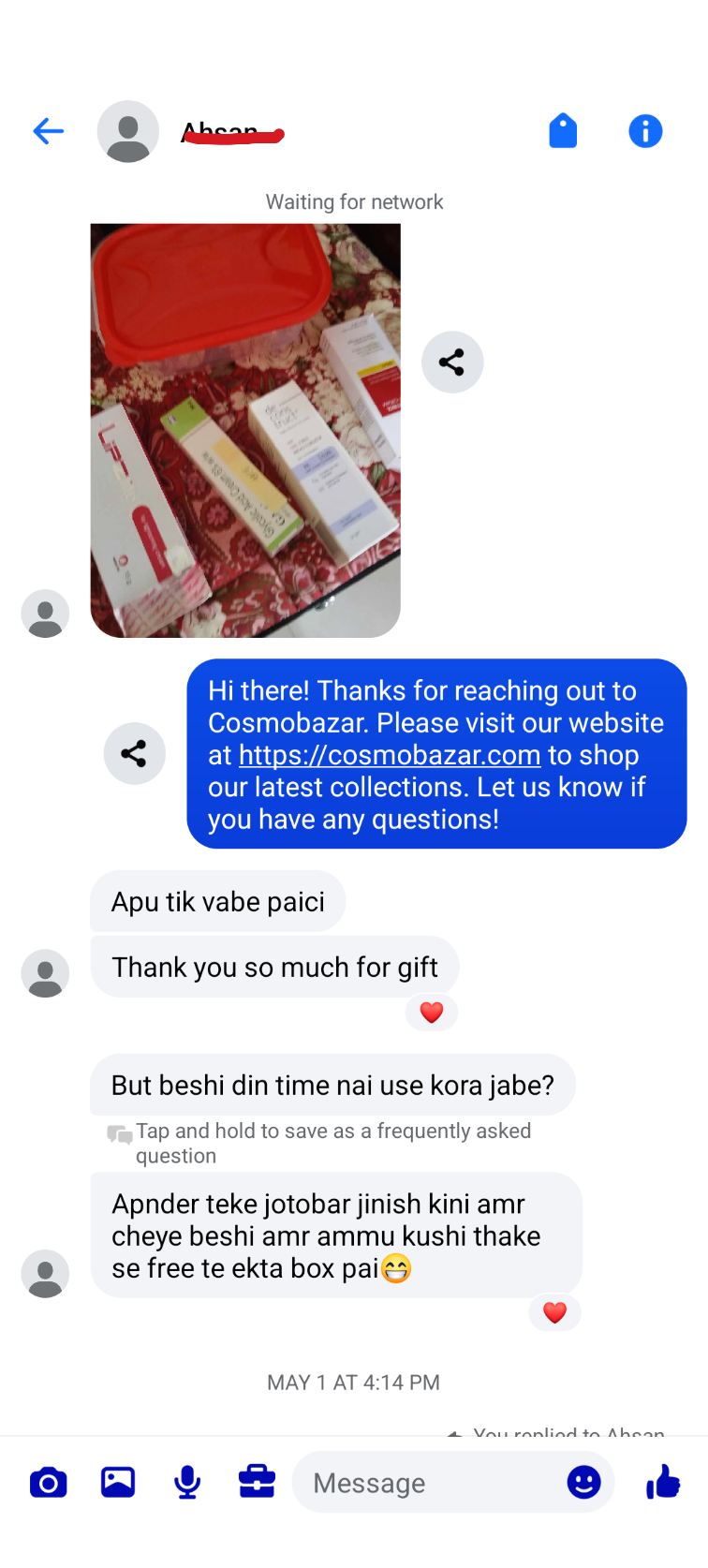 Customer review