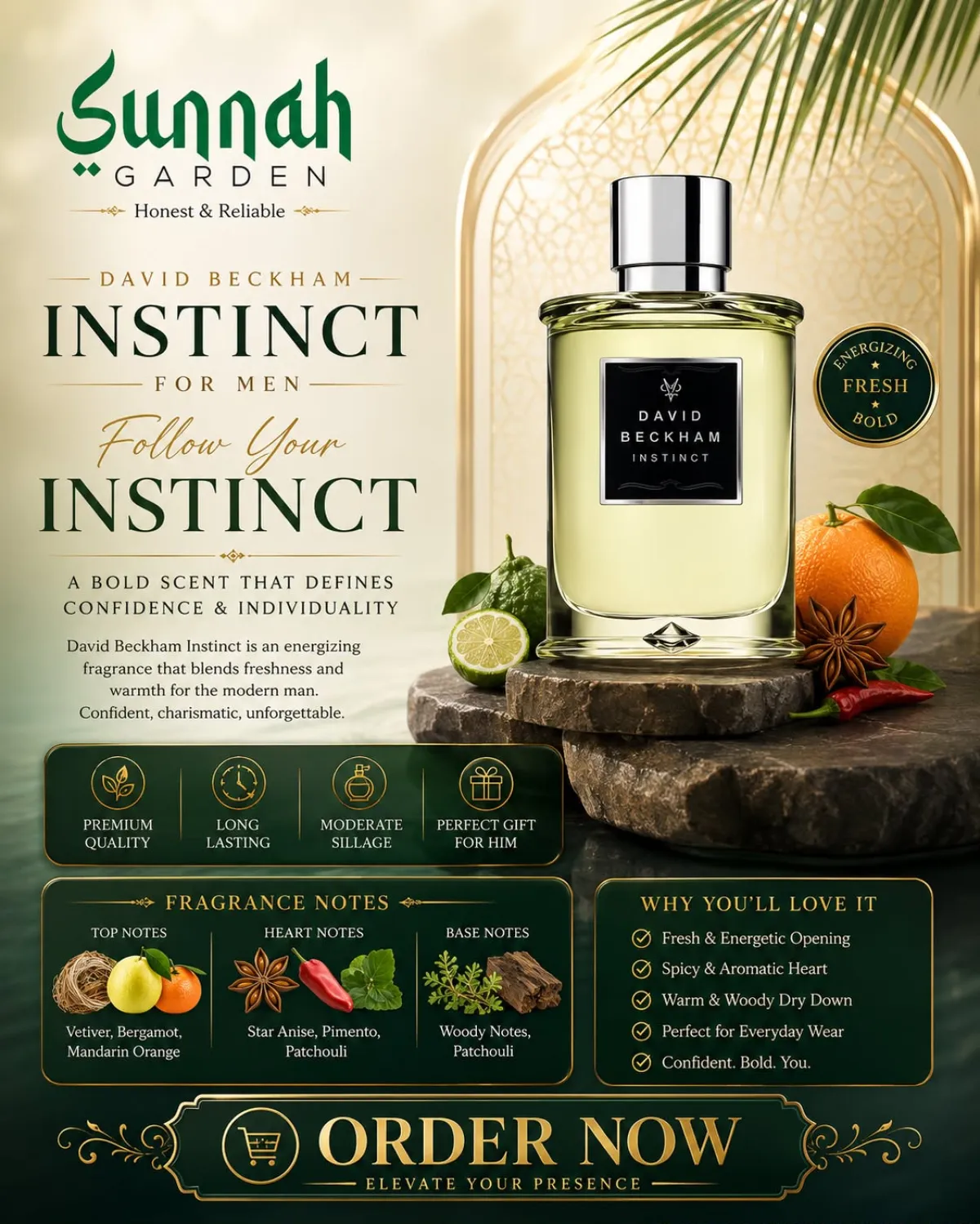 David Beckham Instinct for Men 75ml - Image 1