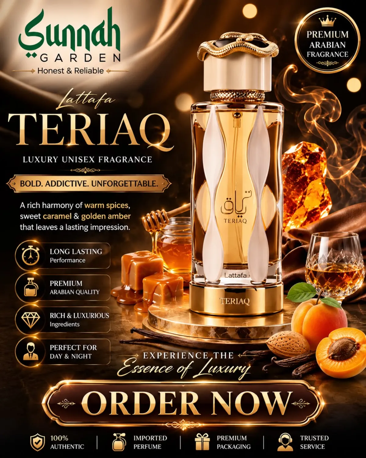 Teriaq Lattafa Perfumes for women and men 100ml - Image 1