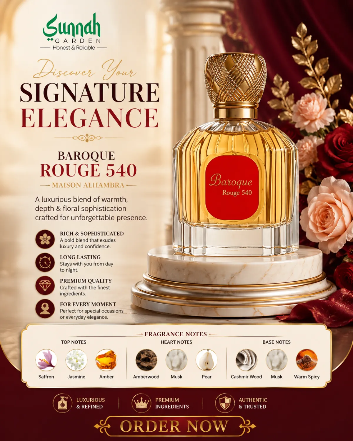 Baroque Rouge 540 Maison Alhambra for women and men 100ml - Image 1