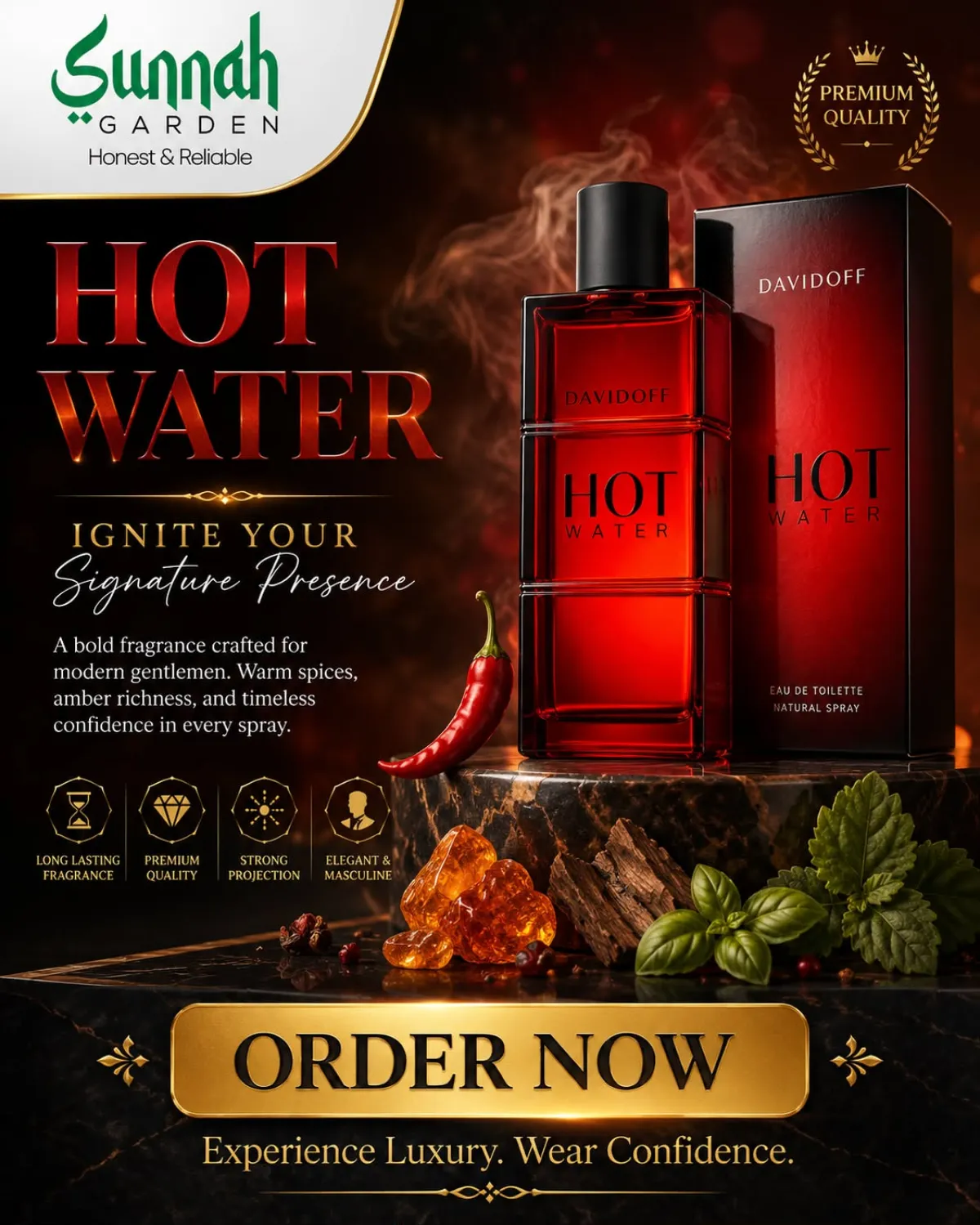 Hot Water Davidoff for men 110ml - Image 1