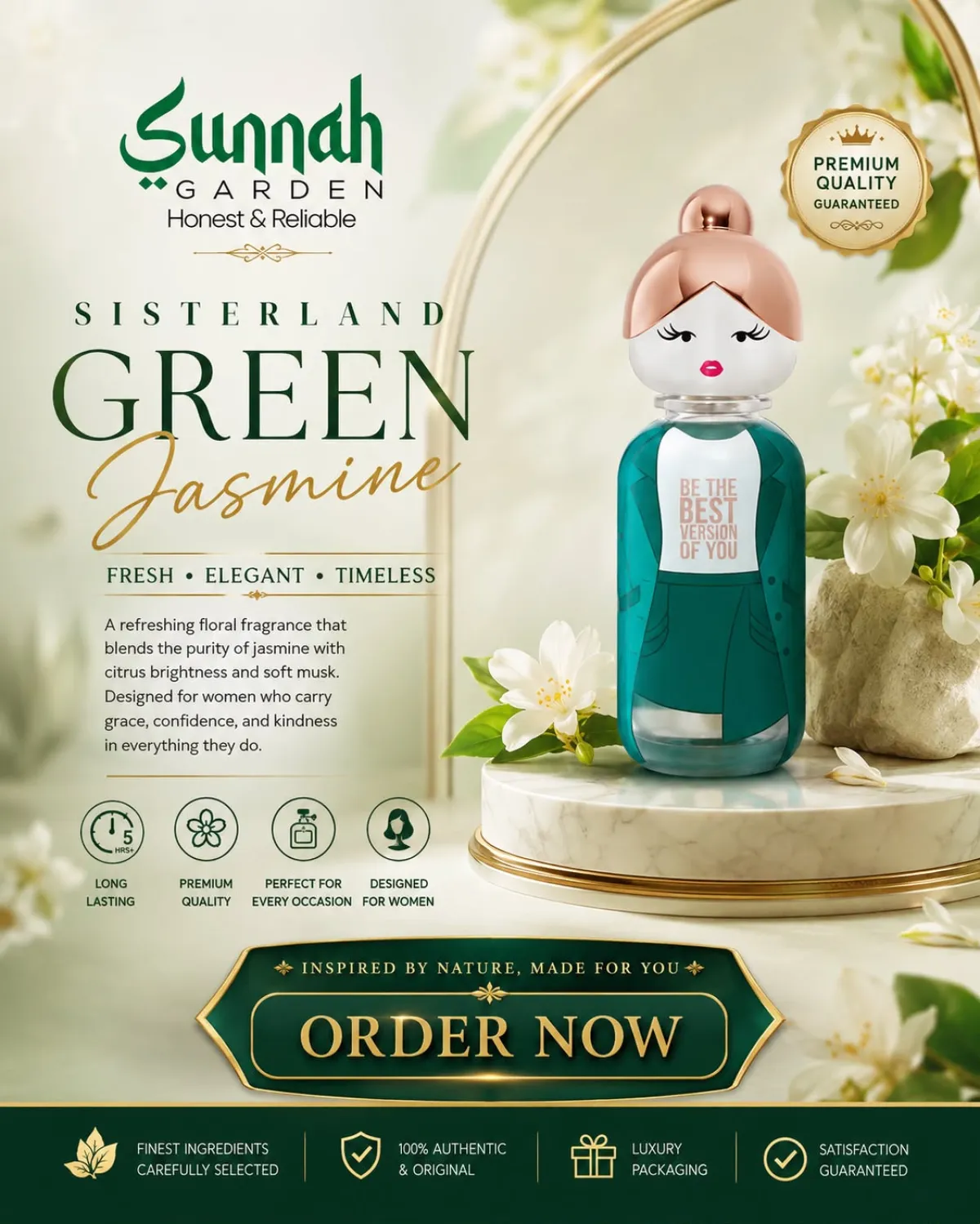 Sisterland Green Jasmine Benetton for women 80ml - Image 1
