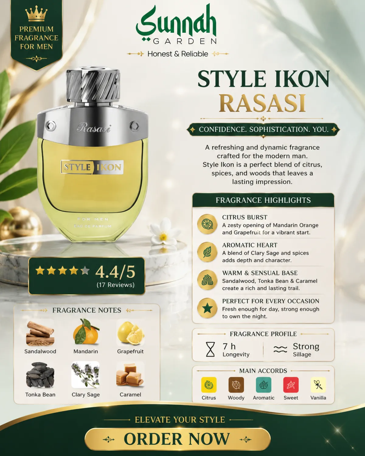 Style Ikon for Men by Rasasi 100ml - Image 1