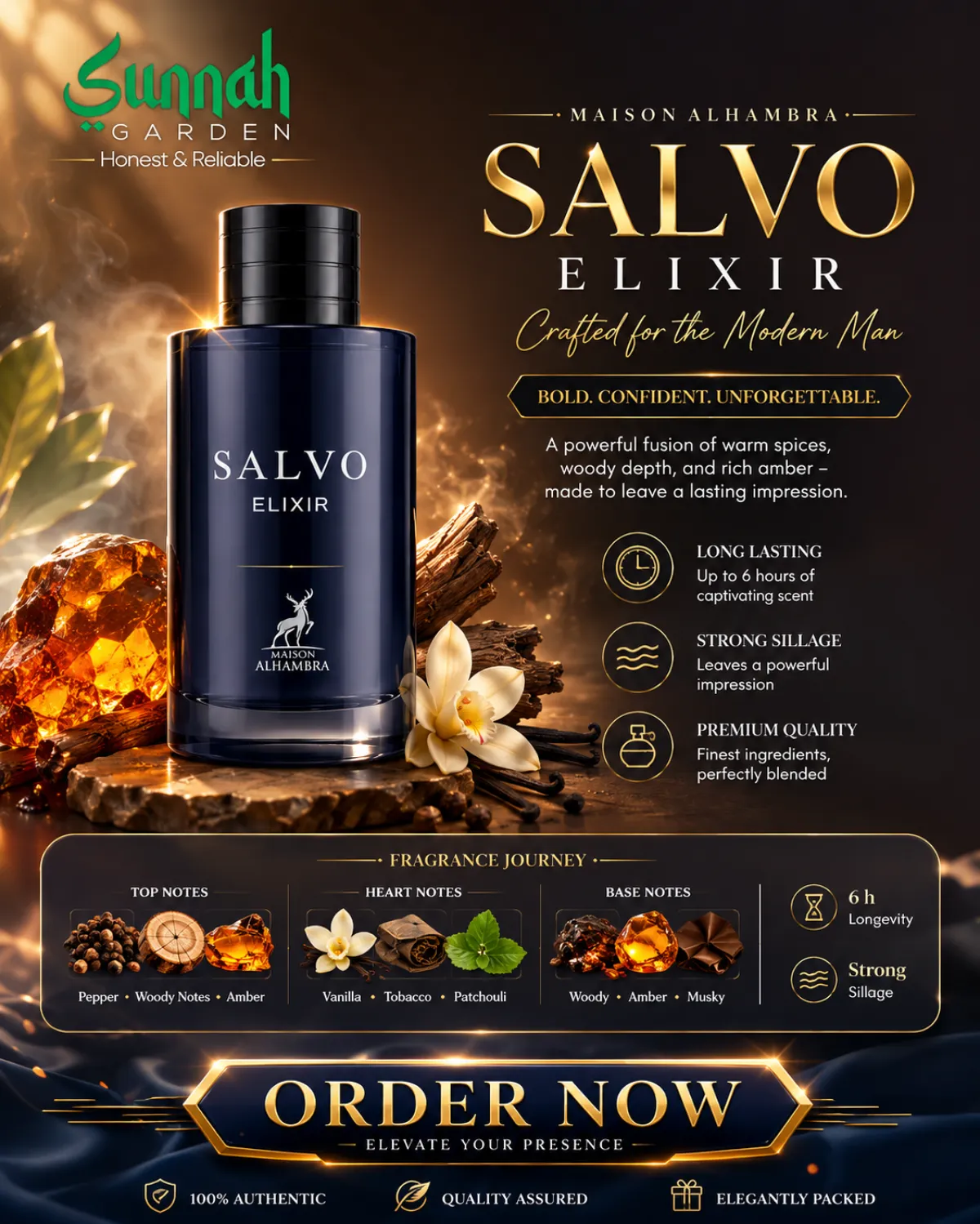Salvo Elixir Maison Alhambra for men 60ml - Image 1