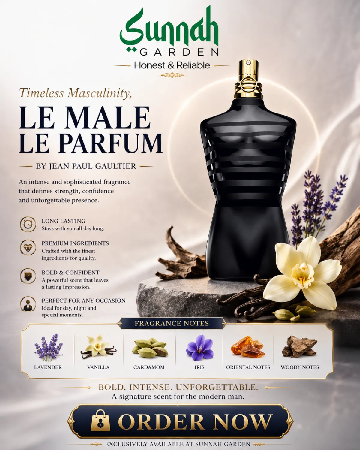 Le Male Le Parfum Jean Paul Gaultier for men 200ml - Image 1