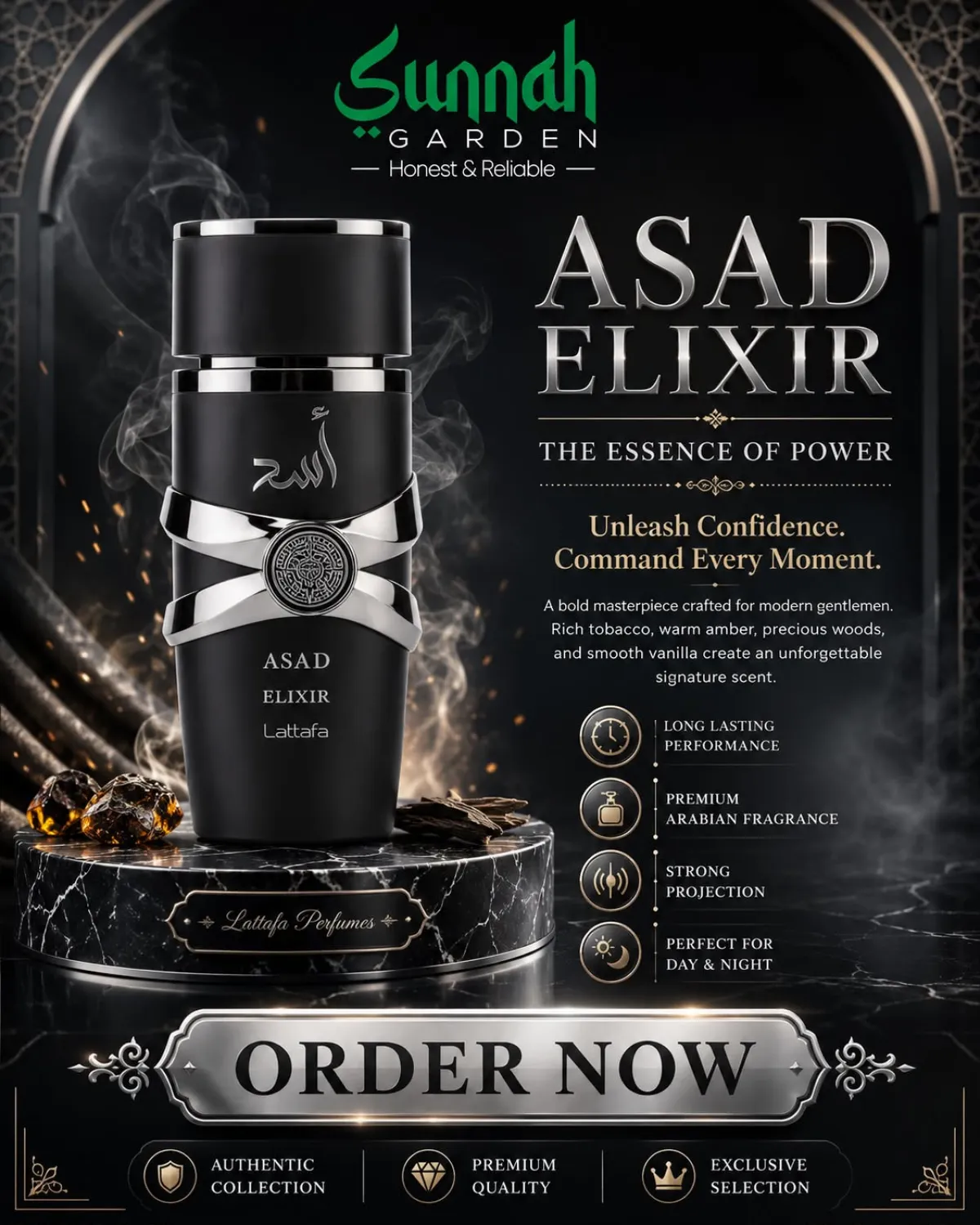 Asad Elixir Lattafa Perfumes for men 100ml - Image 1