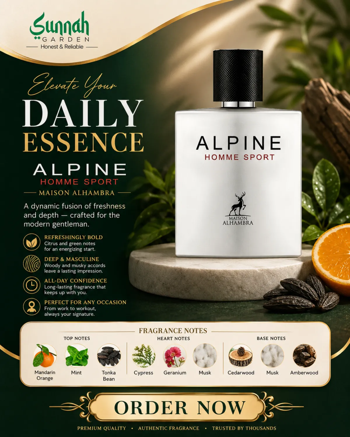 Alpine Homme Sport Maison Alhambra for men 100ml - Image 1