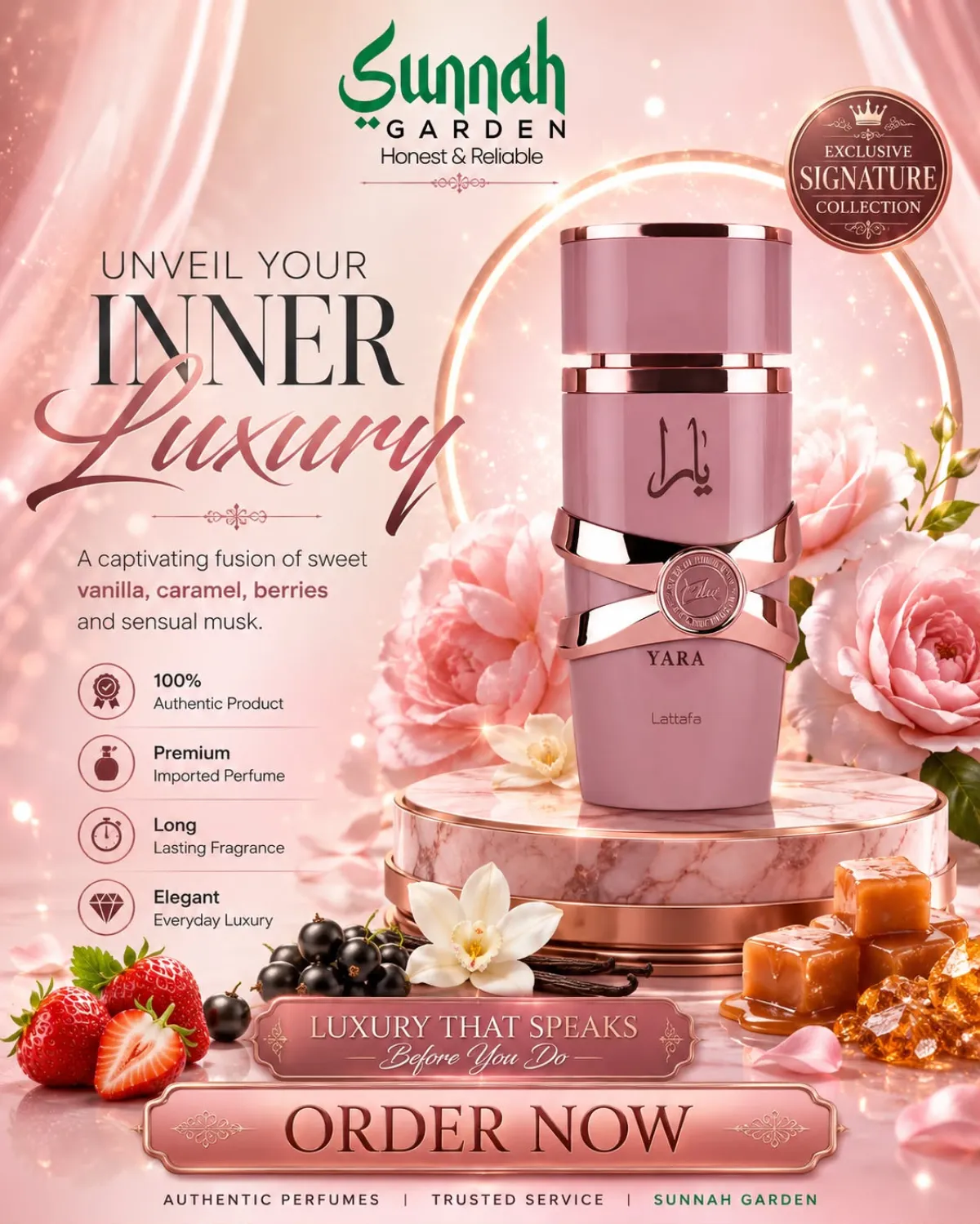 Yara Elixir Lattafa Perfumes for women 100ml - Image 1
