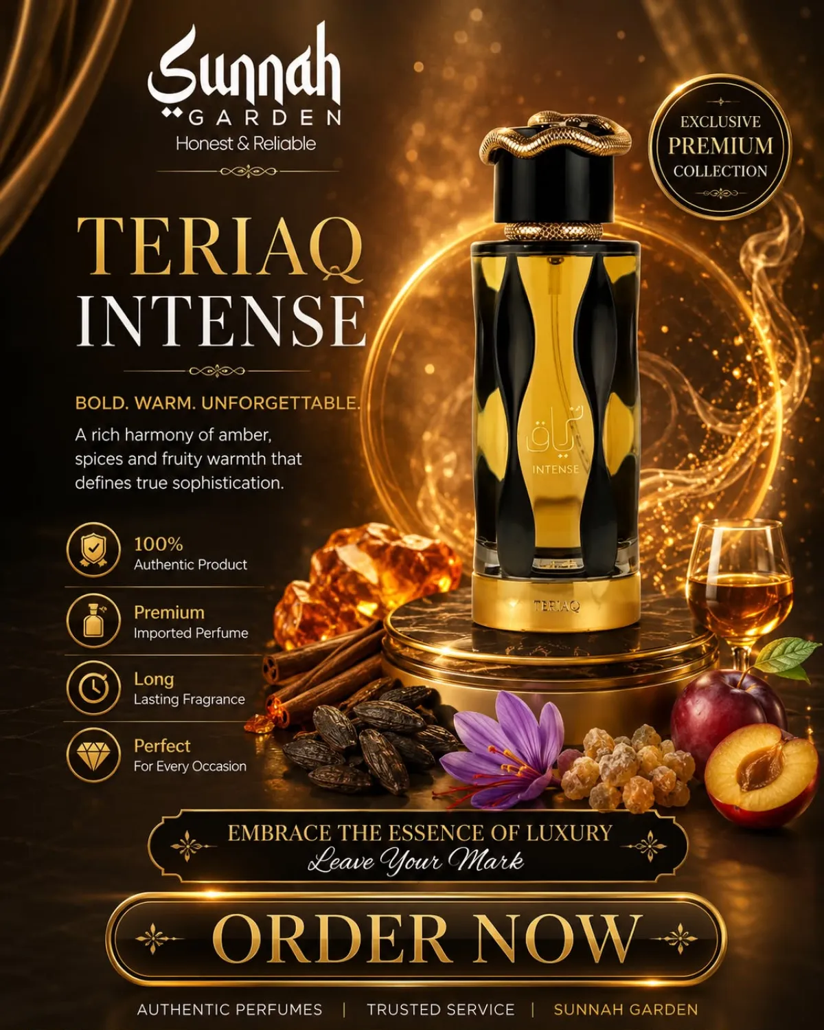 Teriaq Intense Lattafa Perfumes for women and men - Image 1
