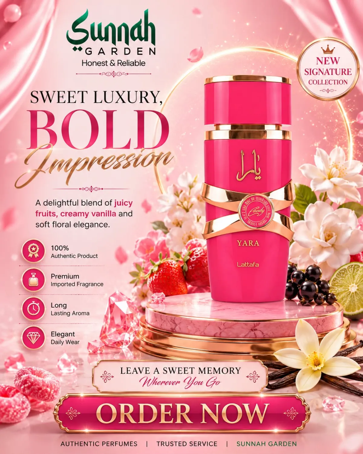 Yara Candy Lattafa Perfumes for women 100ml - Image 1