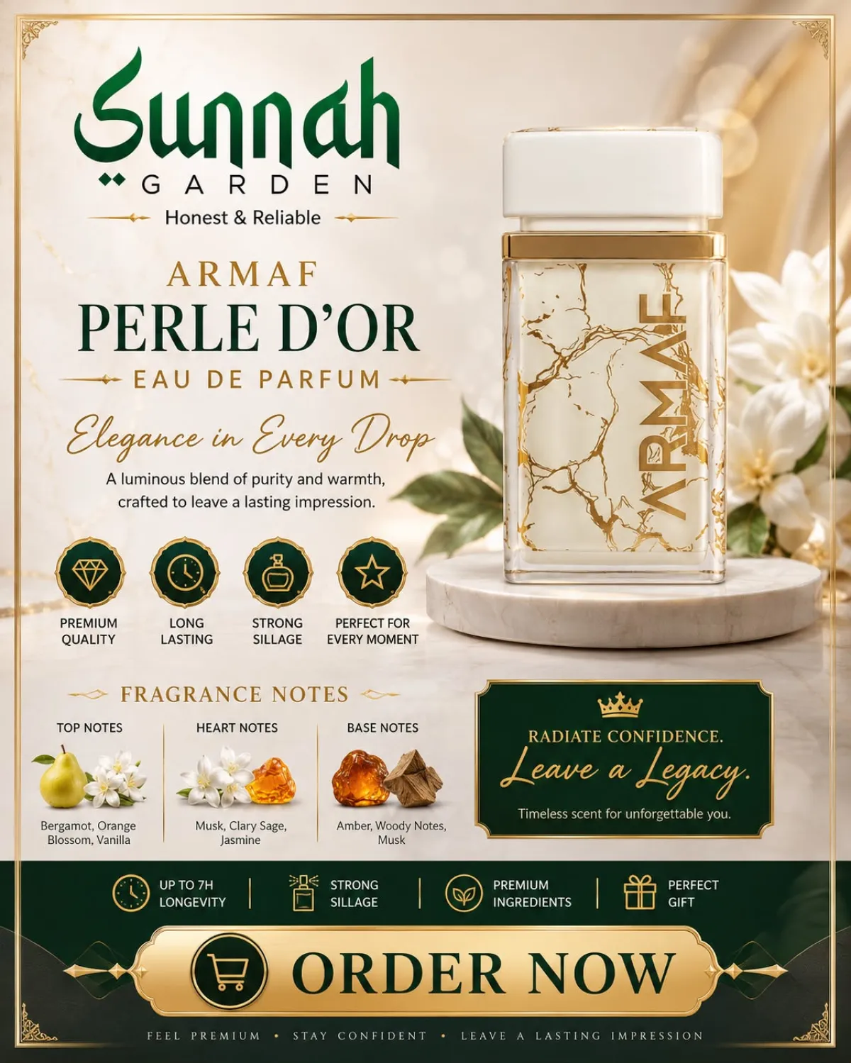 Perle d'Or Armaf for women and men 75ml - Image 1
