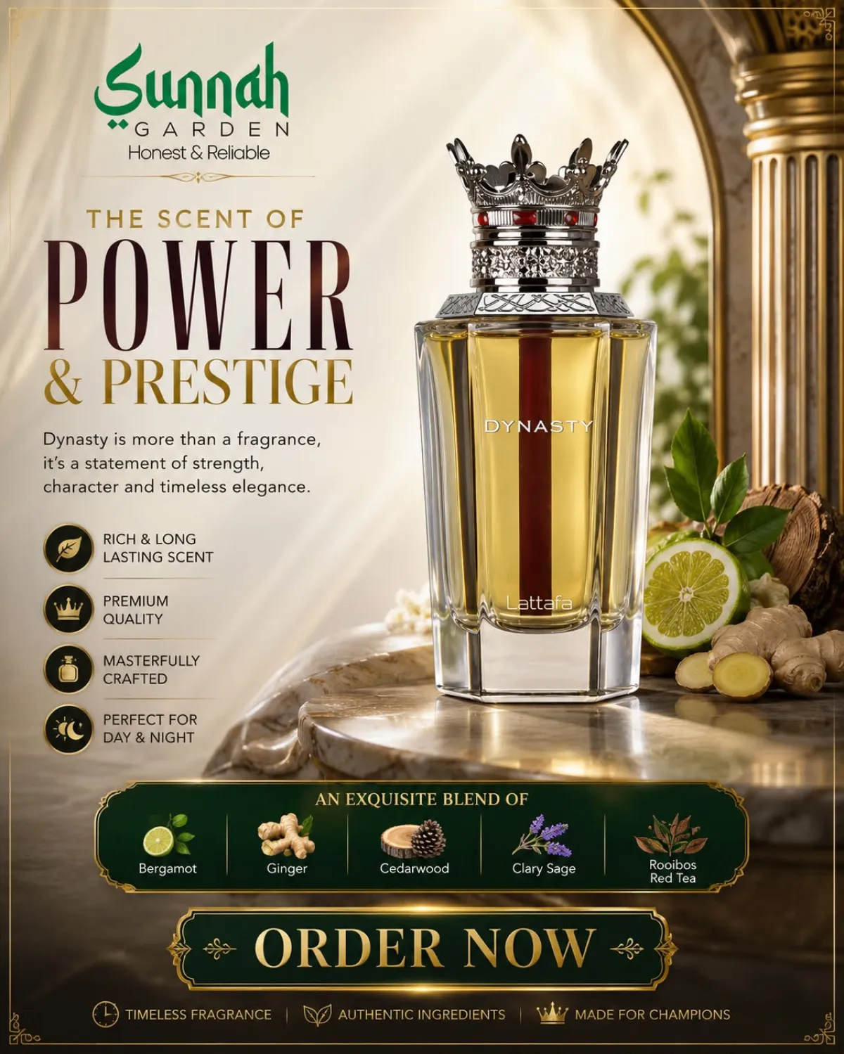 Dynasty Lattafa Perfumes for women and men 100ml - Image 1