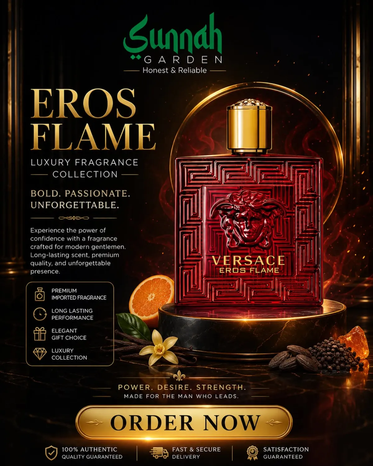 Eros Flame Versace for men 100ml - Image 1