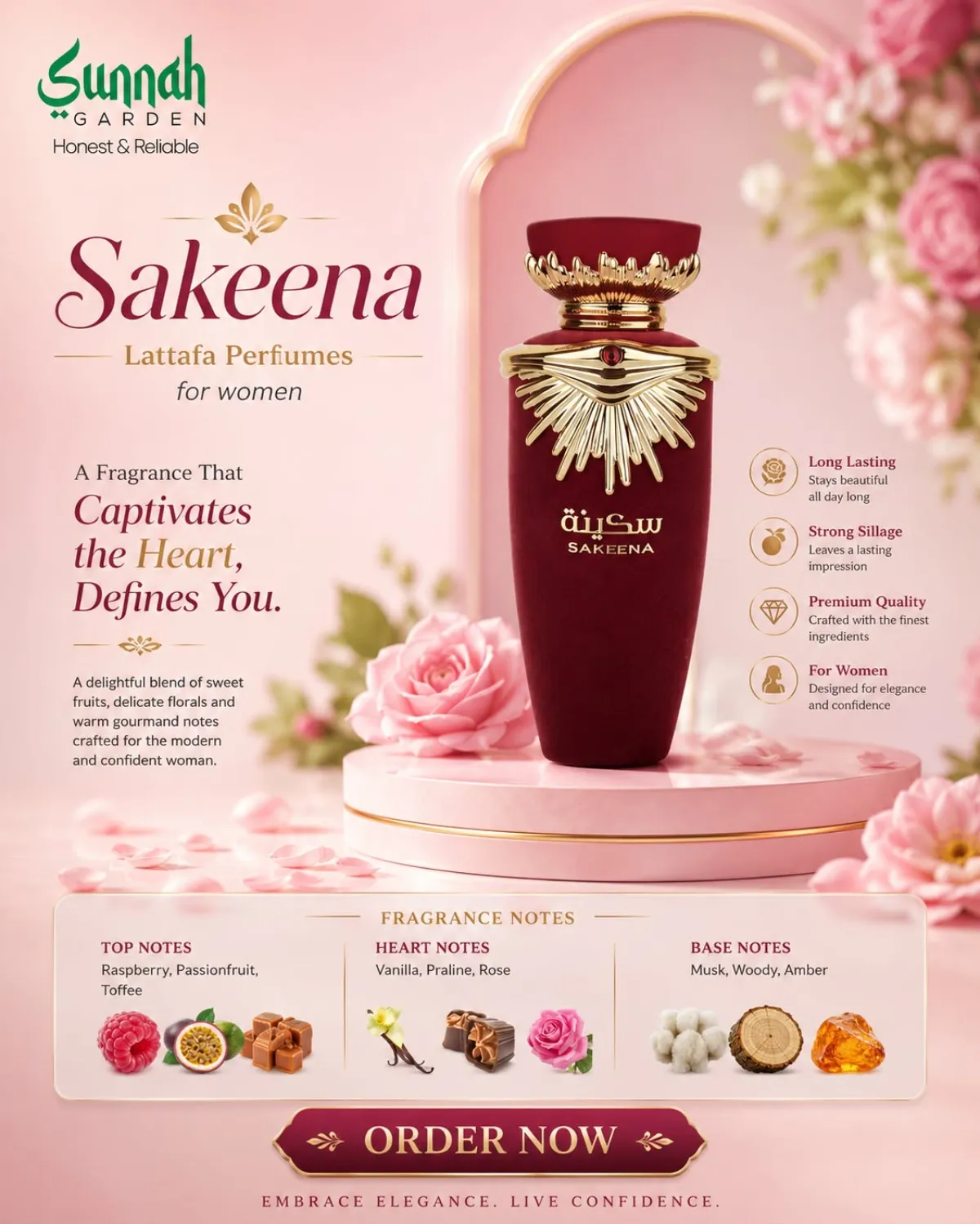 Sakeena Lattafa Perfumes for women 100ml - Image 1