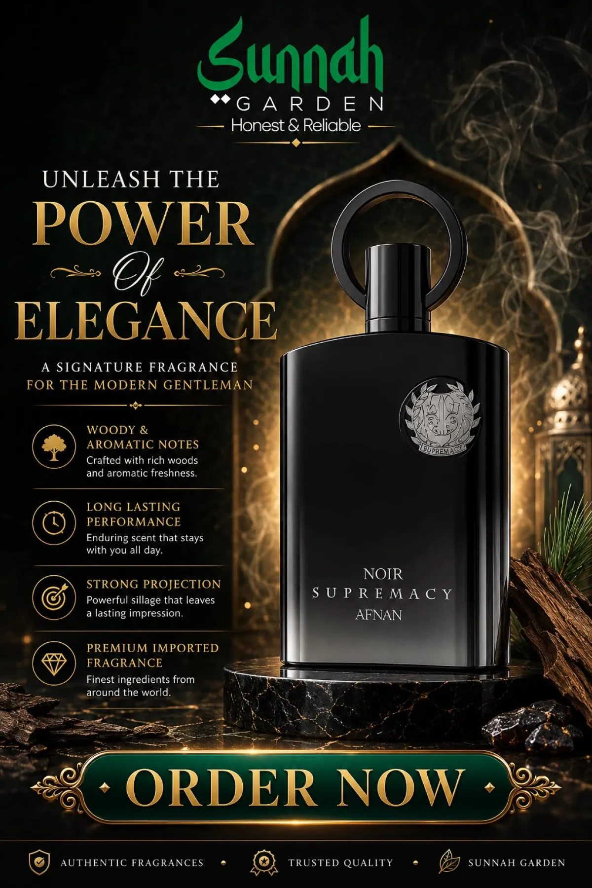 Supremacy Noir Afnan for women and men 100ml - Image 1