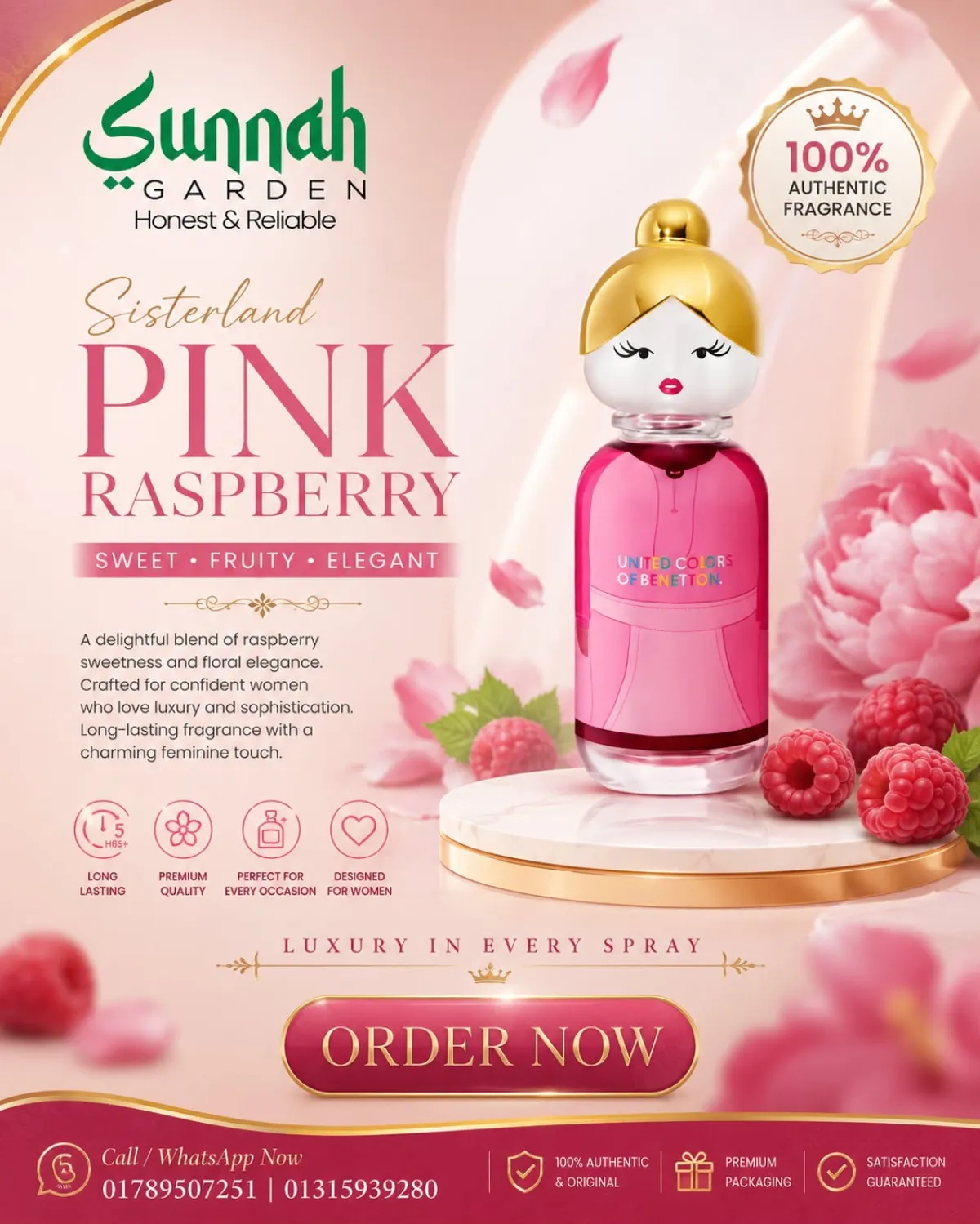 Sisterland Pink Raspberry Benetton for women 80ml - Image 1