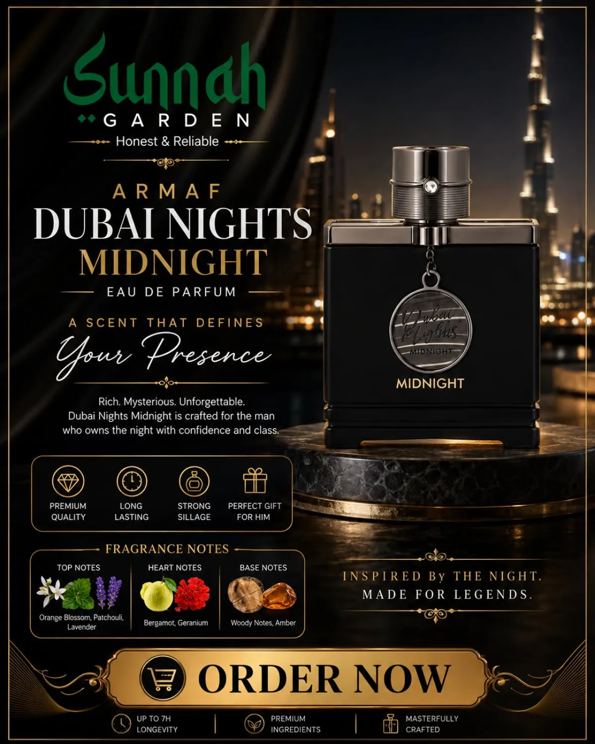Dubai Nights Midnight Armaf for men 100ml - Image 1