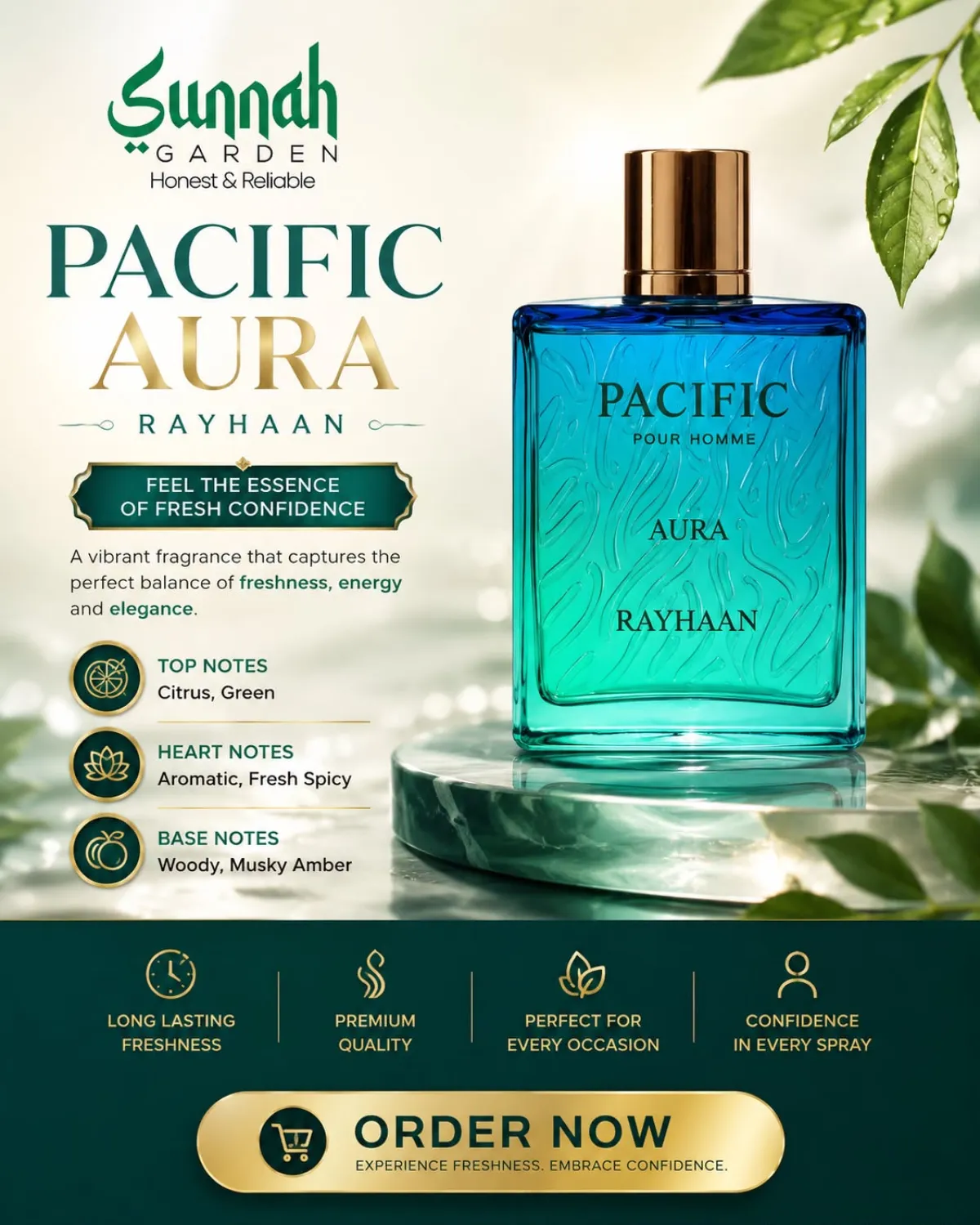Pacific Aura Rayhaan for men 100ml - Image 1