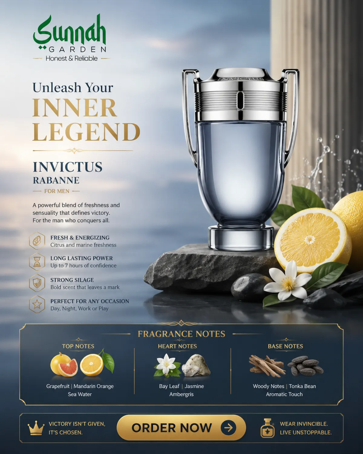 Invictus Paco Rabanne EDT 100ml - Image 1