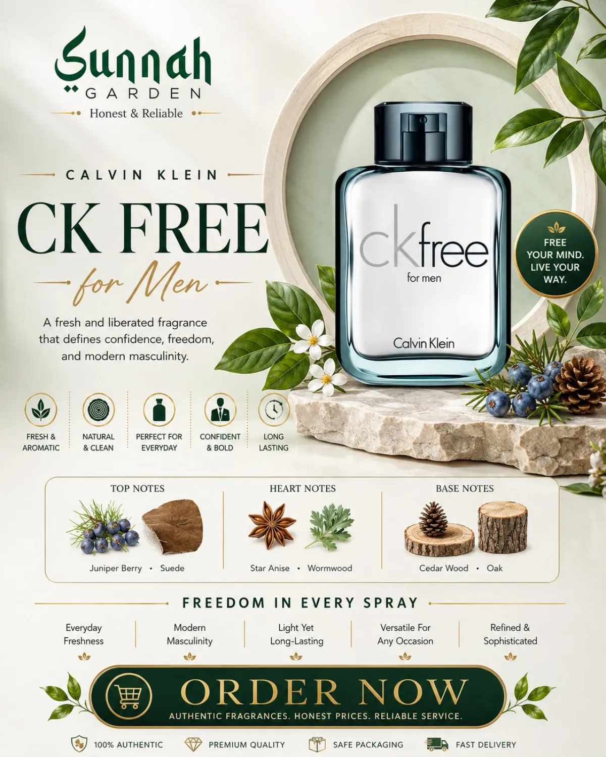 CK Free Calvin Klein for men 100ml - Image 1