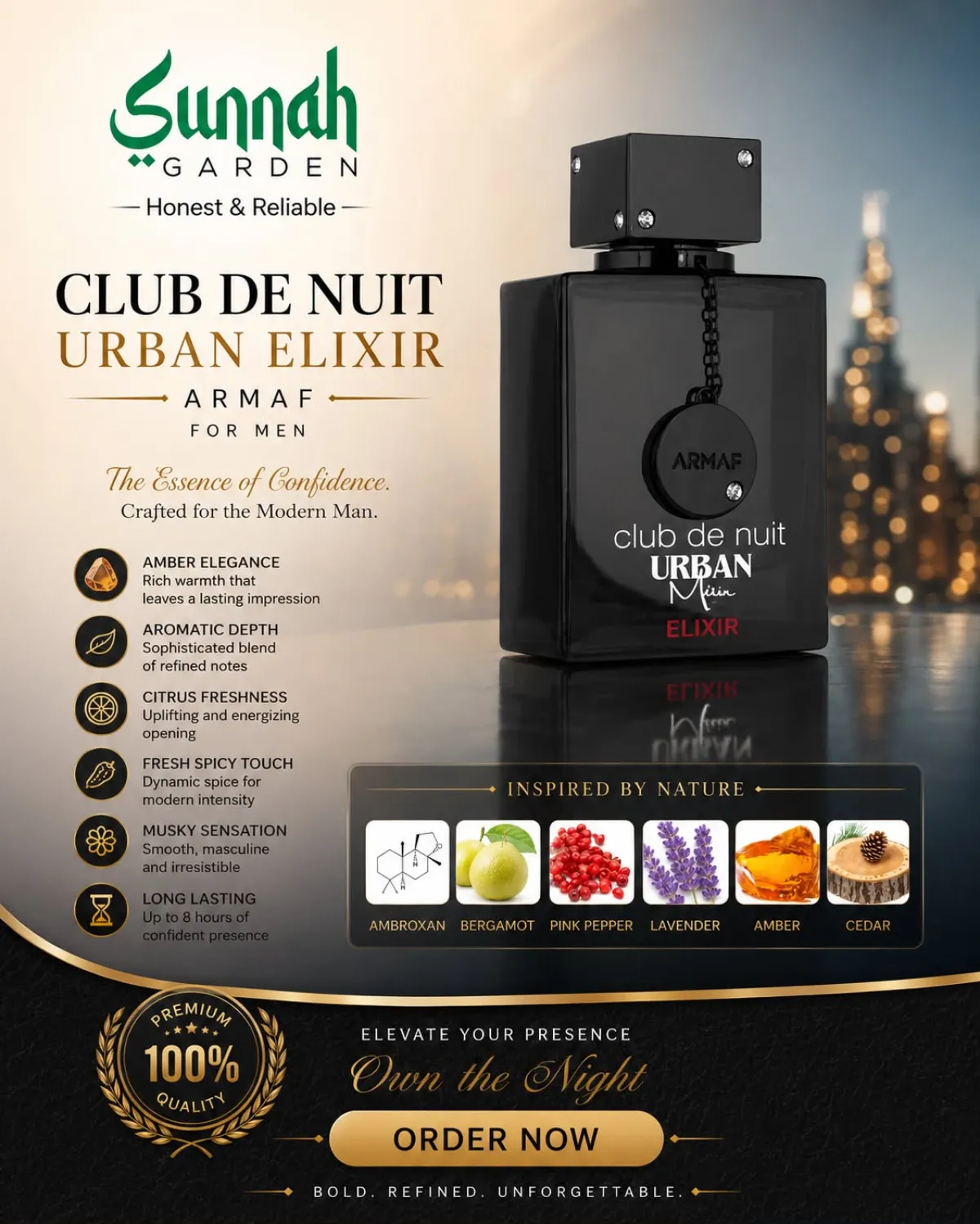 Club De Nuit Urban Elixir Armaf for men 105ml - Image 1