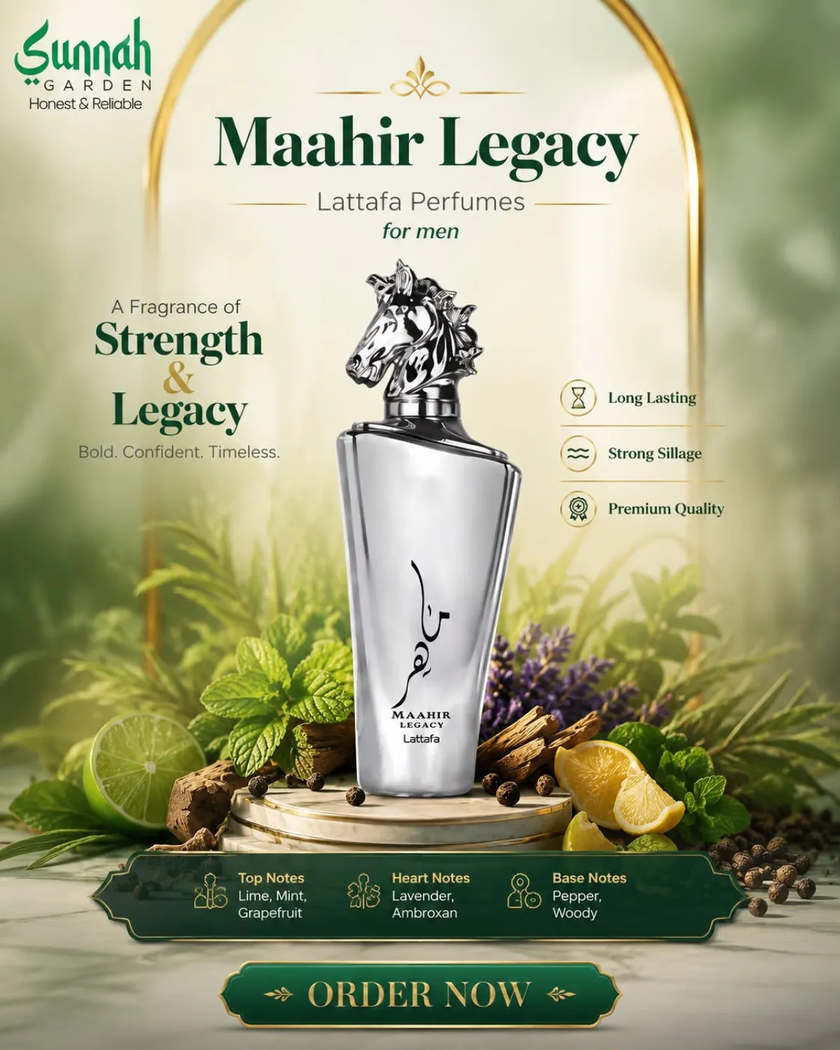 Maahir Legacy Lattafa Perfumes for men 100ml - Image 1