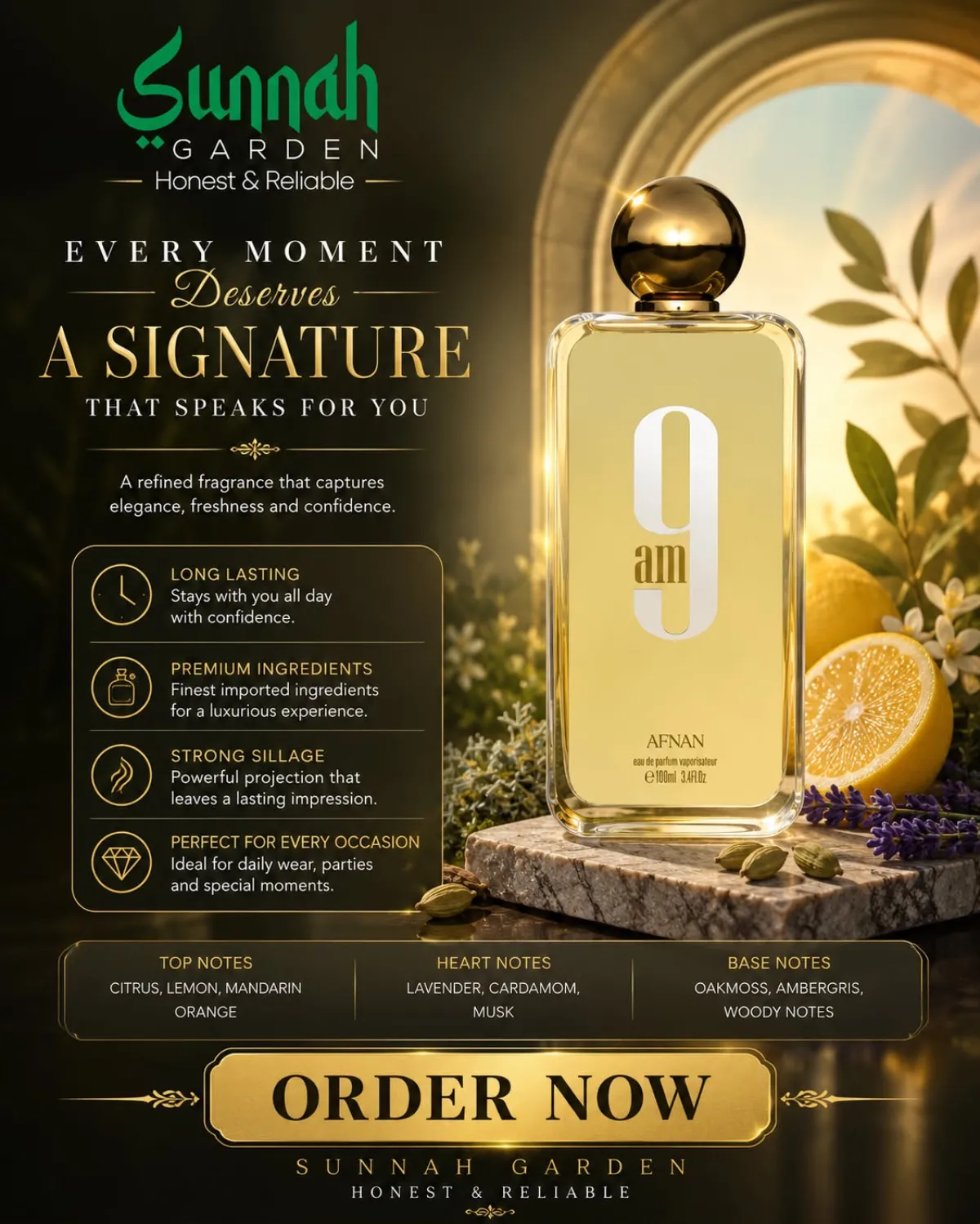 9am Afnan for women 100ml - Image 1