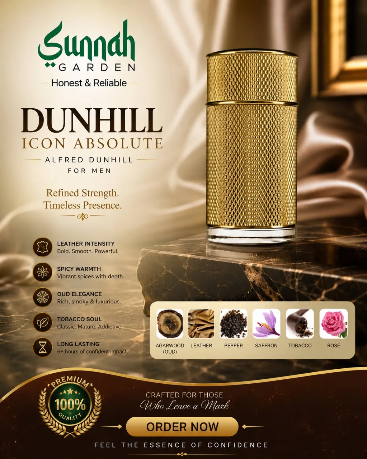 Dunhill Icon Absolute EDP For Men 100ml - Image 1