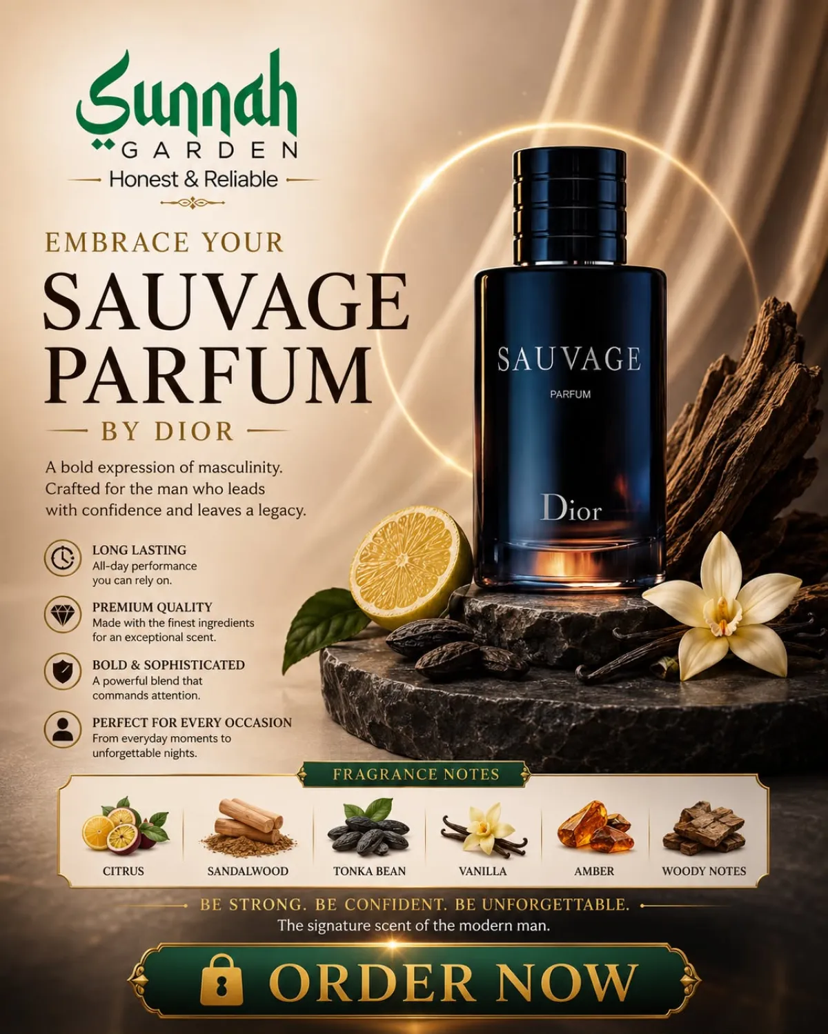 Sauvage Parfum Dior for men 100ml