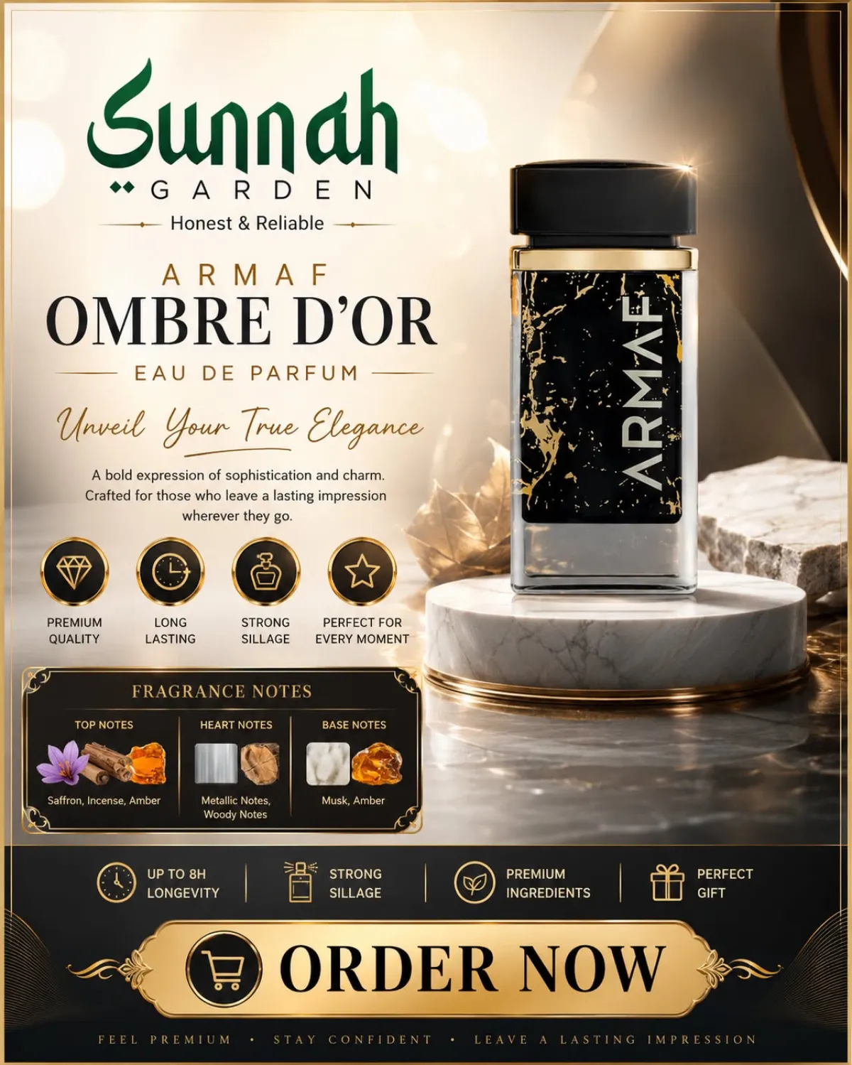 Ombre d'Or Armaf for women and men 75ml - Image 1