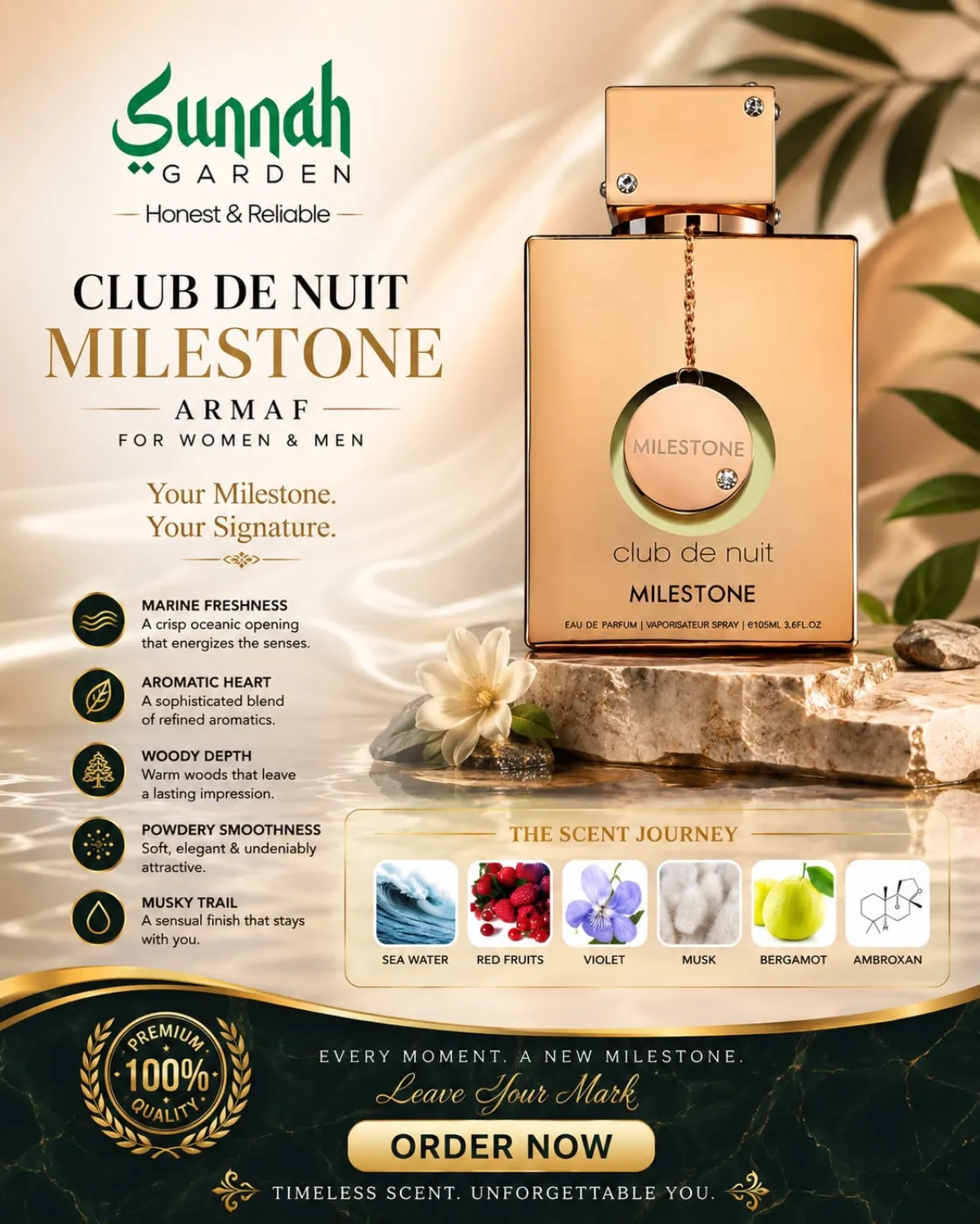 Armaf Club de Nuit Milestone EDP for Men and Women 105ml - Image 1