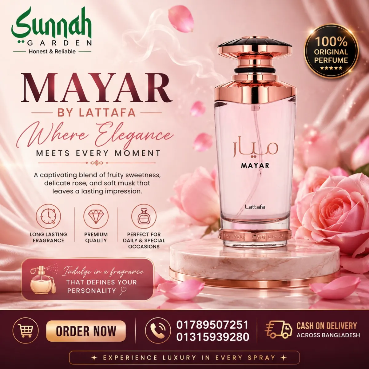 Lattafa Mayar Perfumes for women 100ml - Image 1