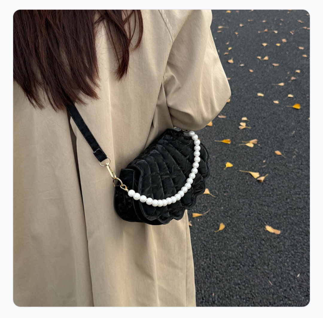 Sea shell bag velvet look_img_1