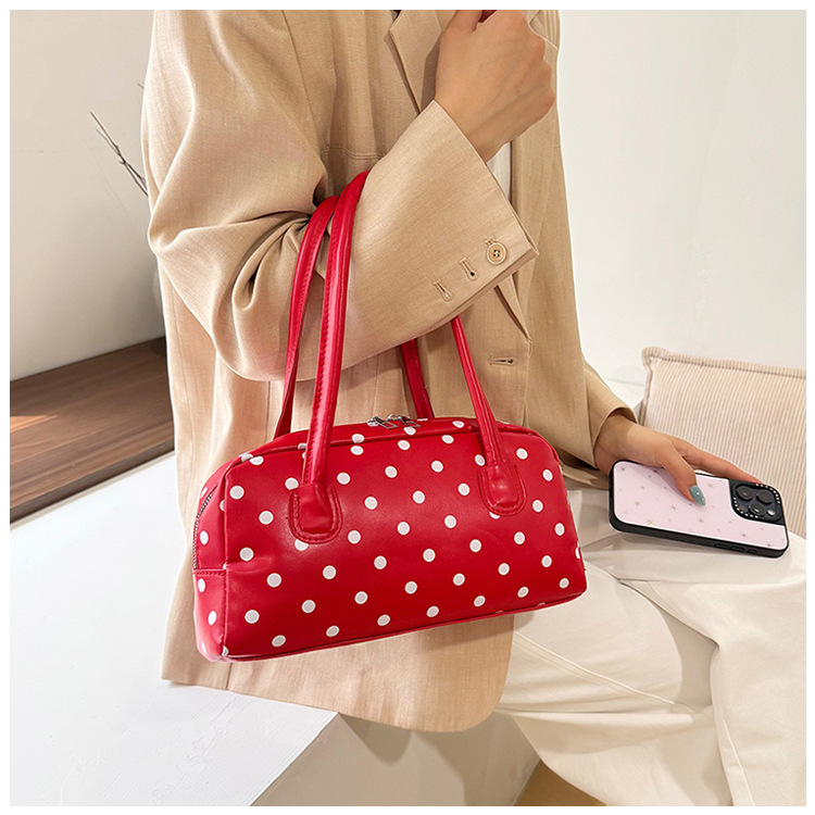Polka dot shoulder bag_img_8
