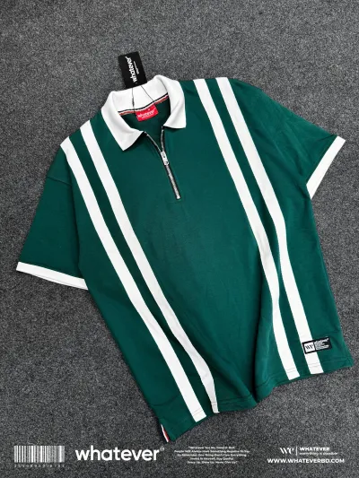 Zipper Polo (Bottle Green)_img_0