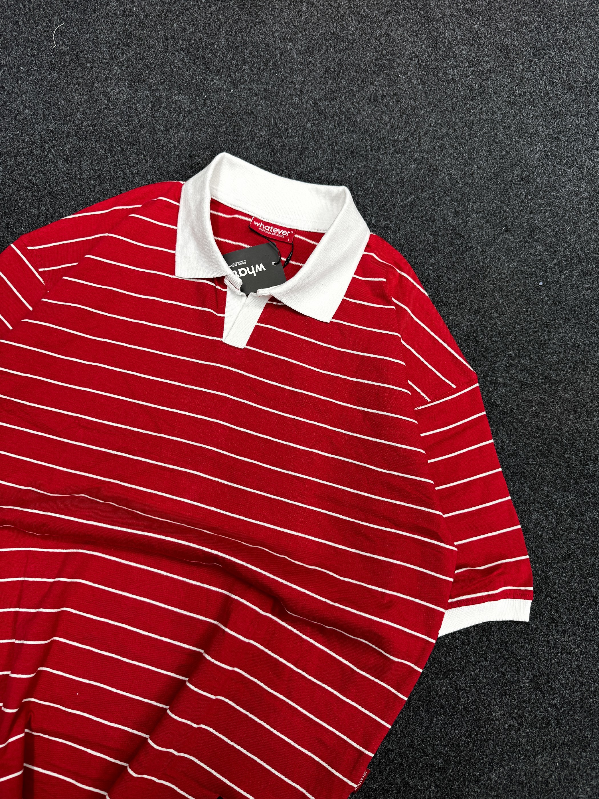 University Stripe Polo (RED)_img_2